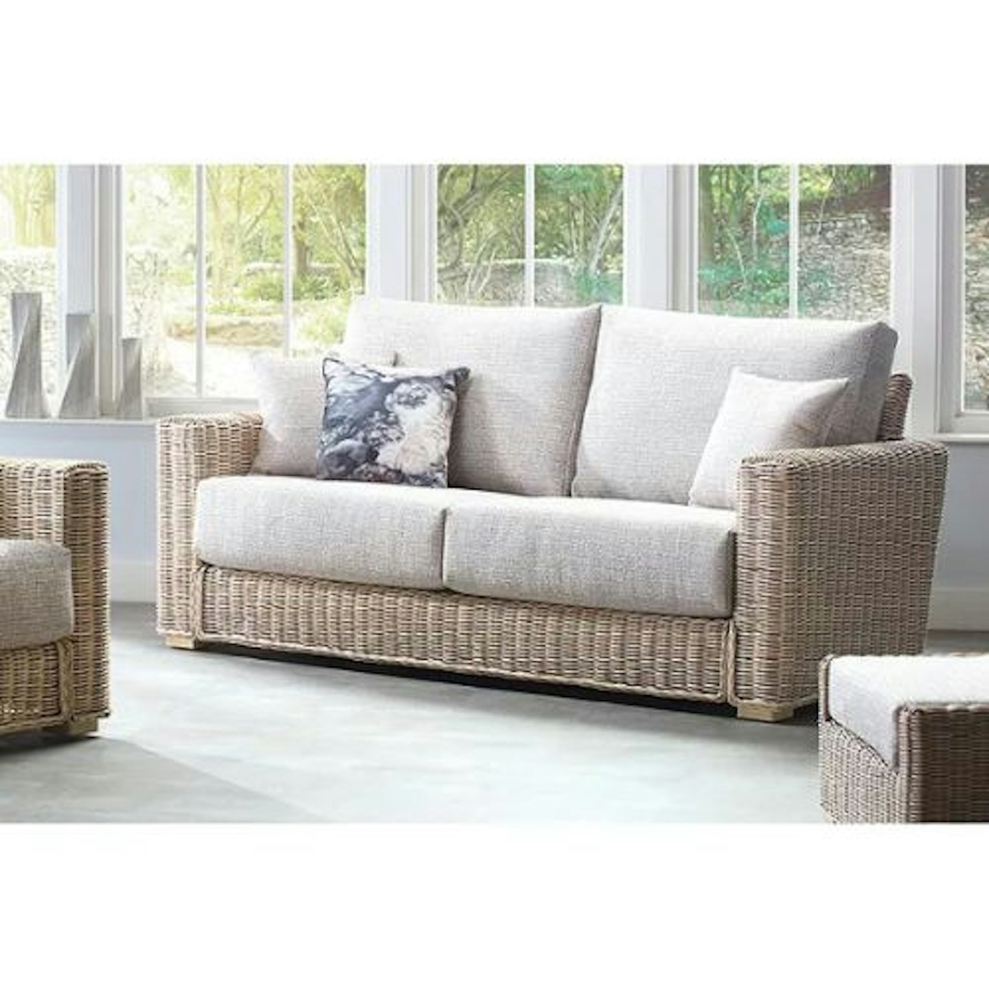 Desser Burford Rattan 3-Seater Sofa, Natural