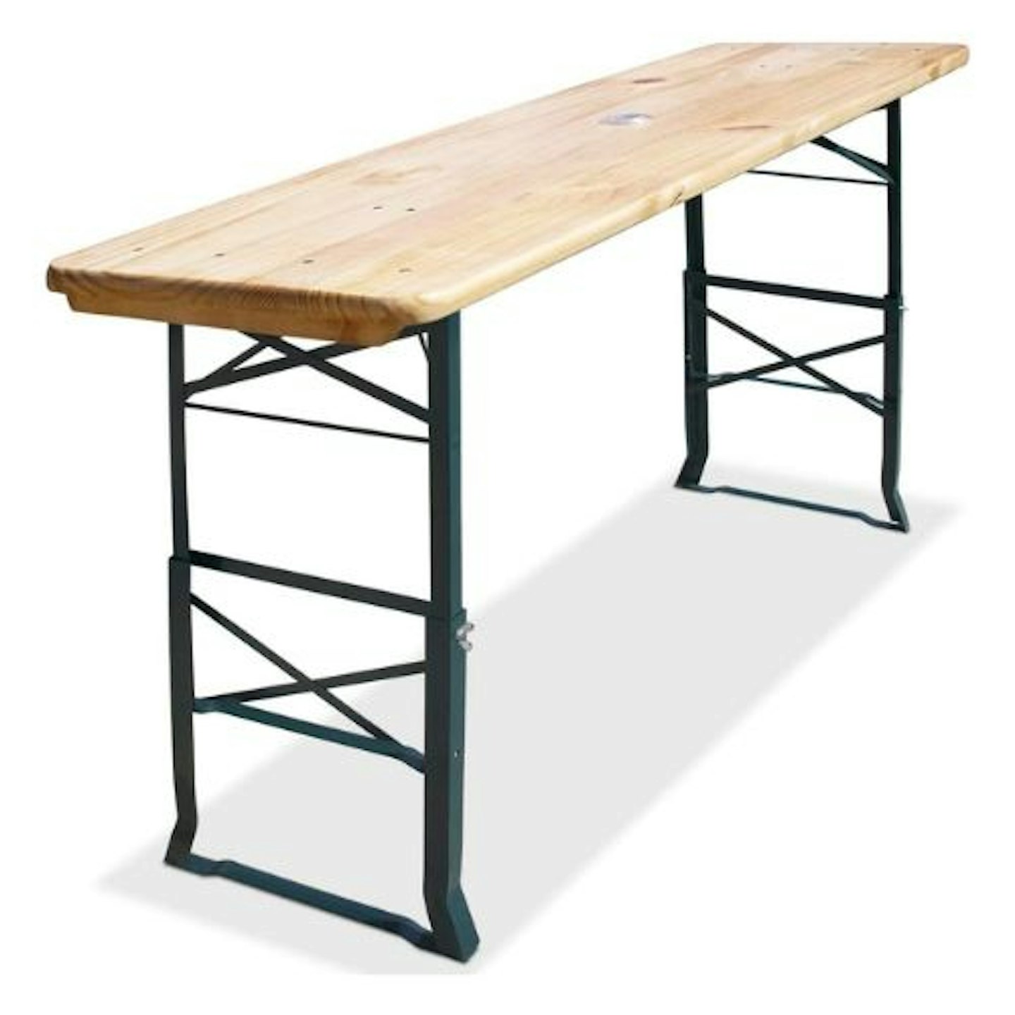 Deuba Wooden Table Foldable Height Adjustable Outdoor Indoor Breakfast Bar Garden Furniture Kitchen Counter Party 180cm Folding Picnic