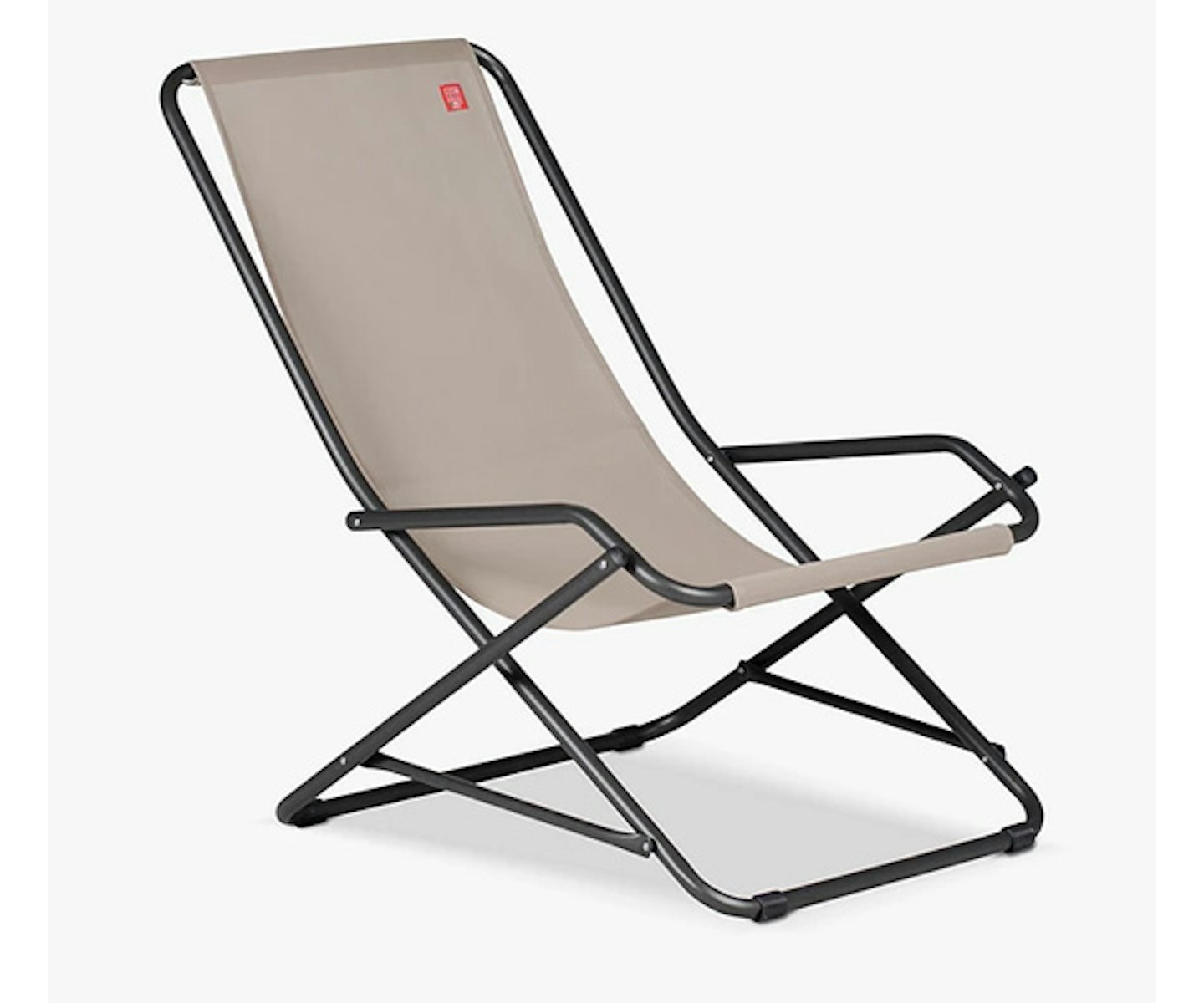 Fiam Dondolina Steel Frame Deckchair, Taupe