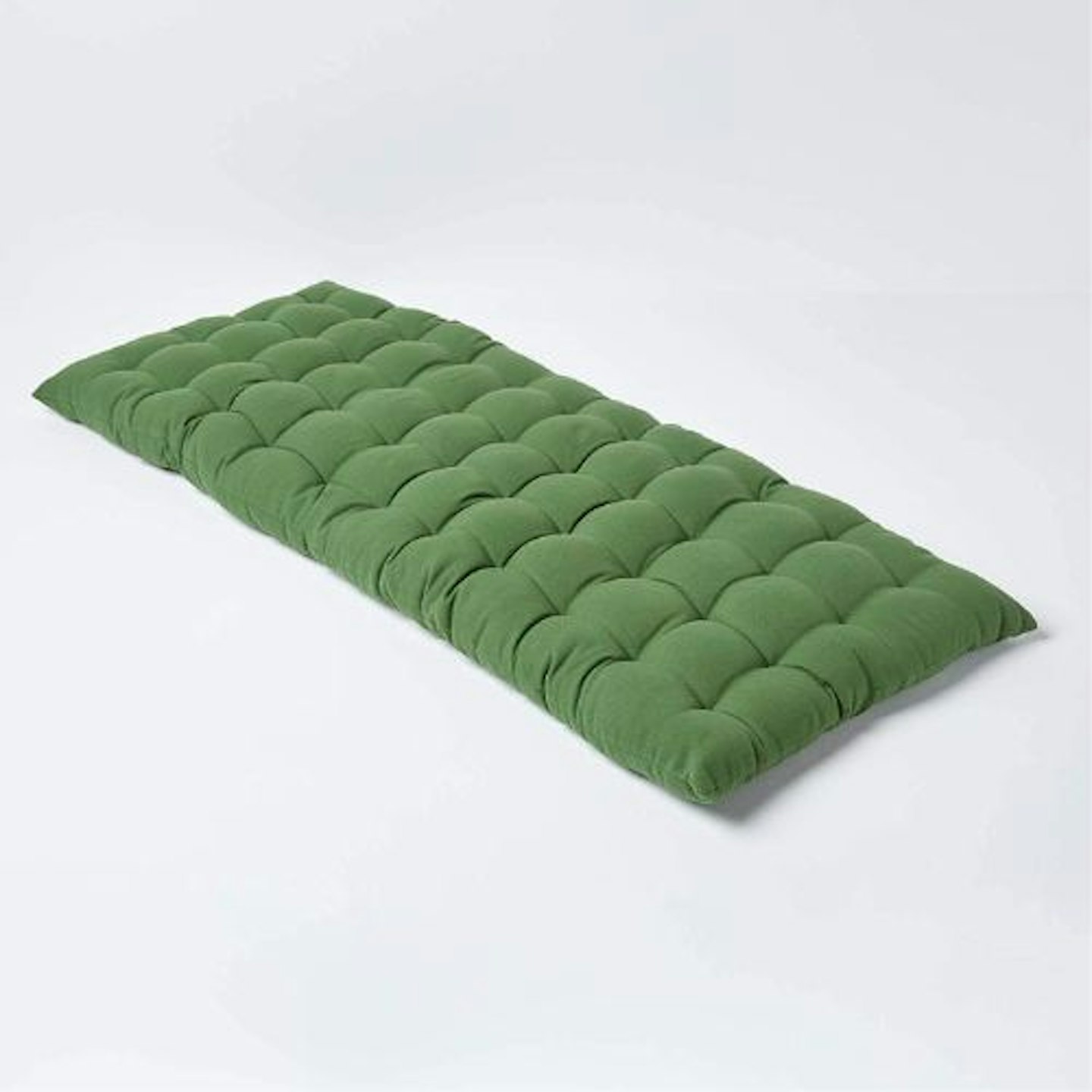 HOMESCAPES Olive Green Garden Bench Cushion