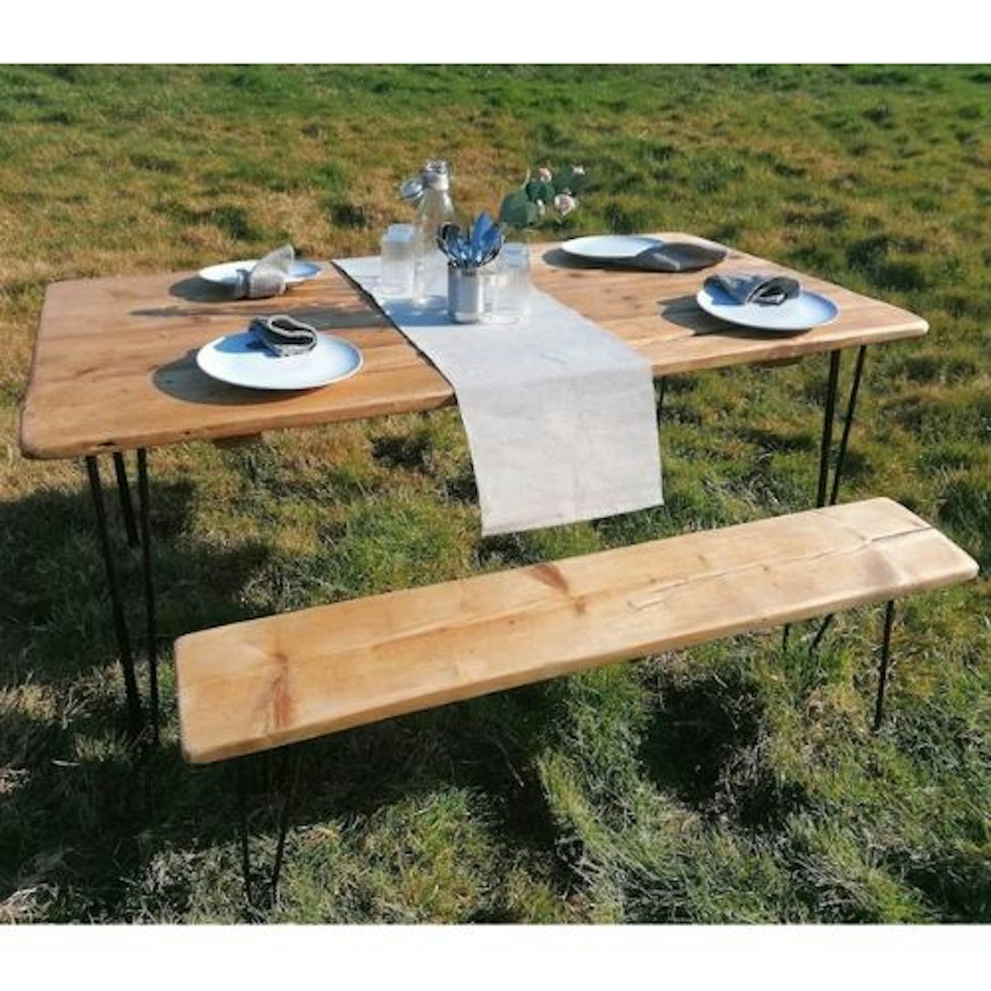 Hairpin Leg Dining Table 