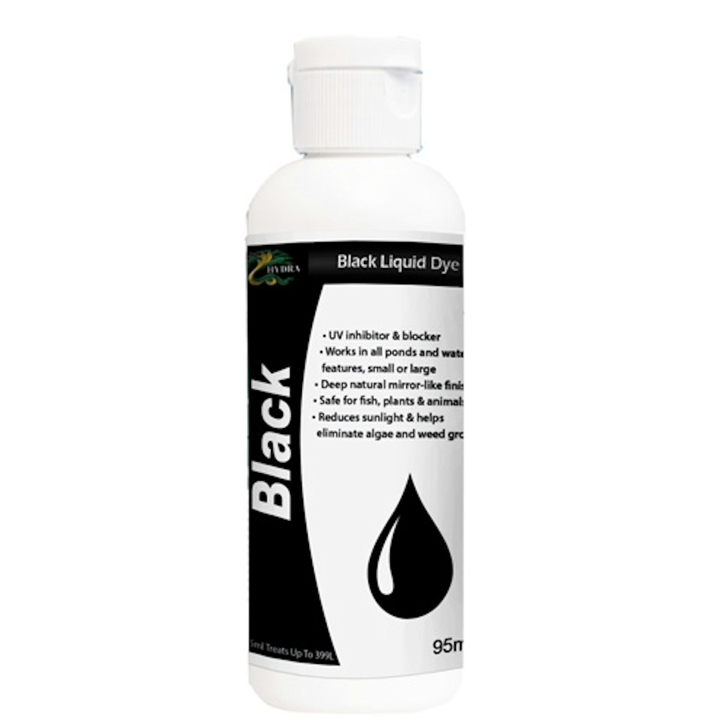 black liquid pond dye