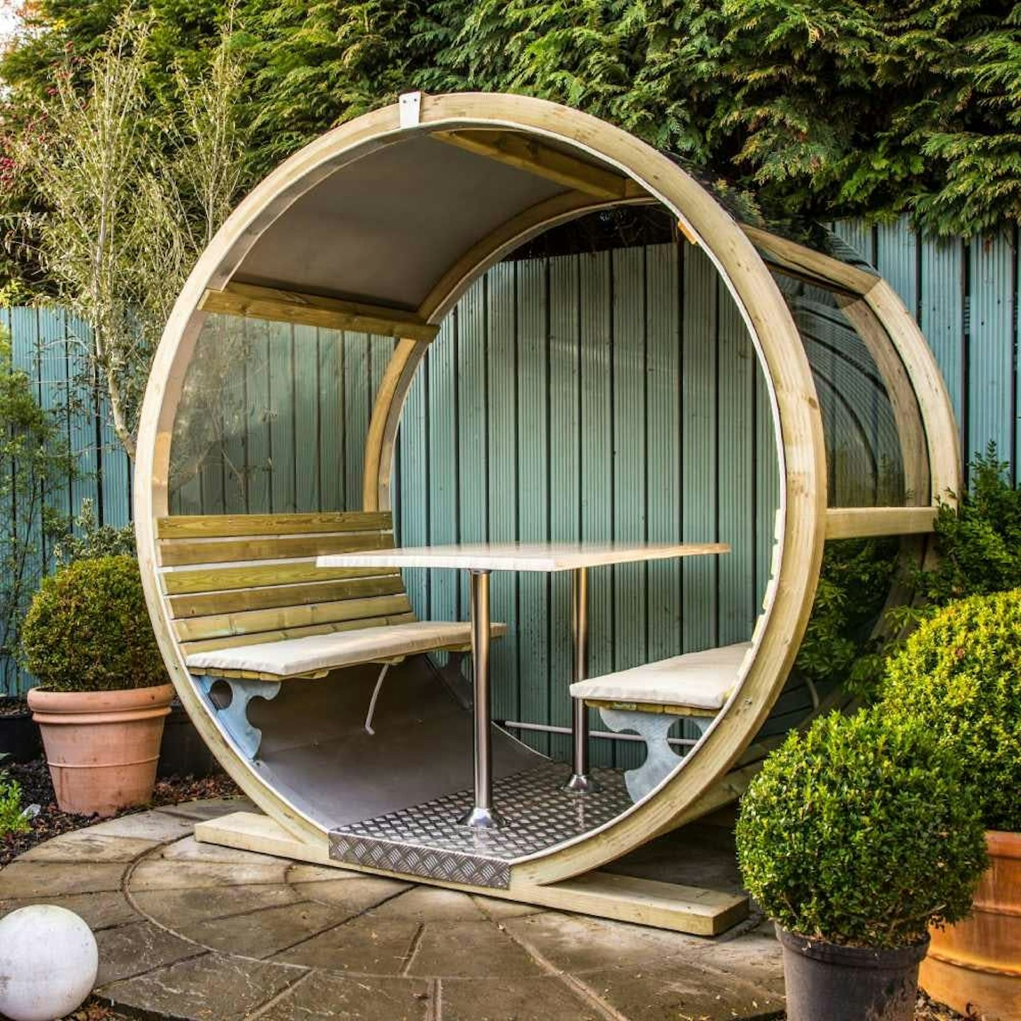 The Wheel Bench Garden Shelter