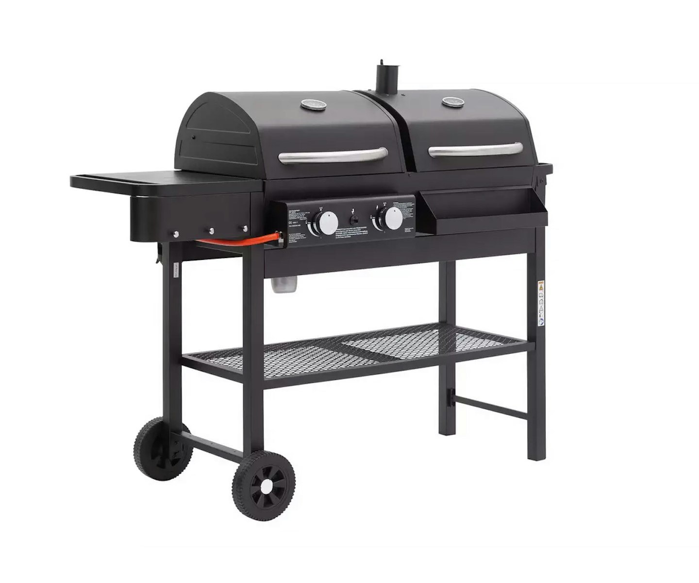 Argos Home 2 Burner Gas And Charcoal BBQ