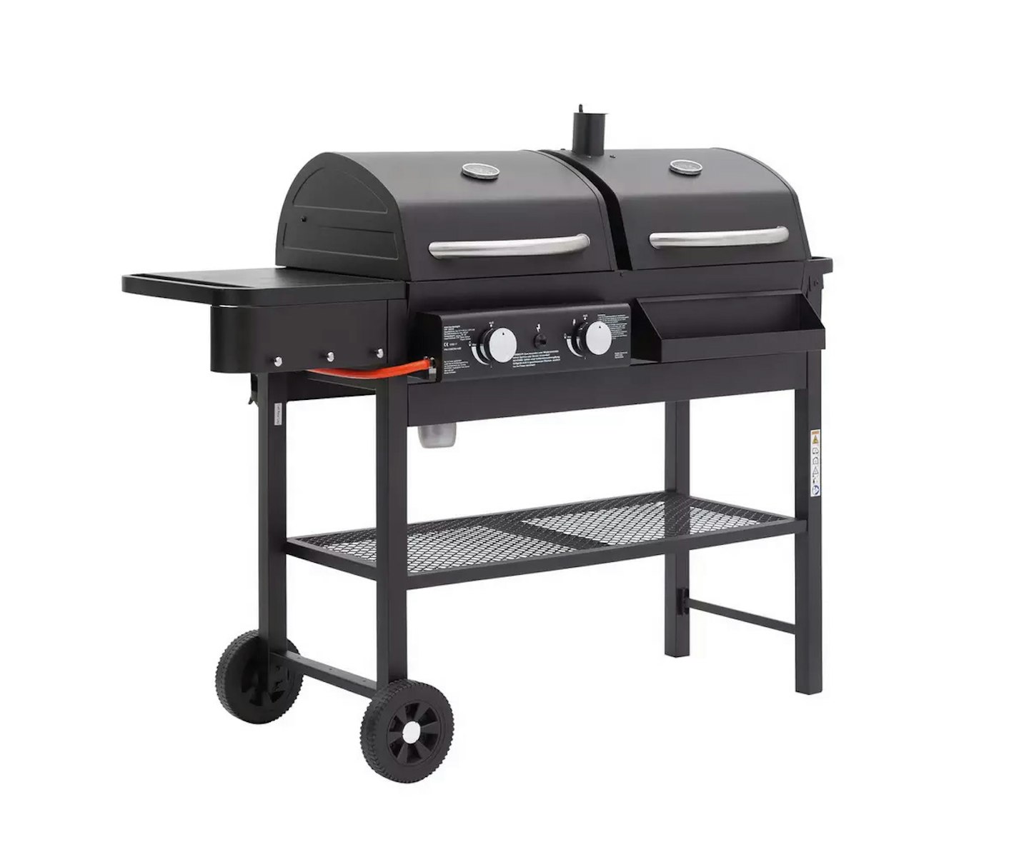 Argos Home 2 Burner Gas And Charcoal BBQ