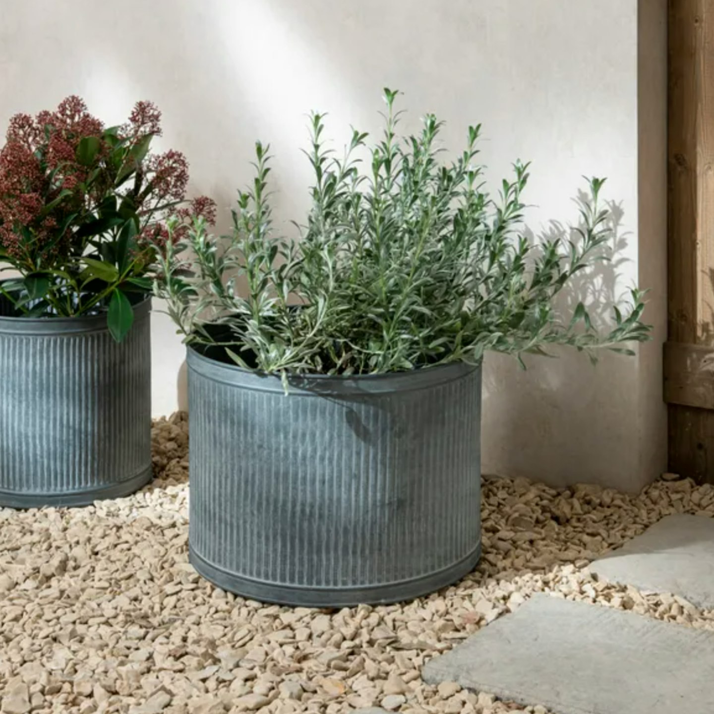  Round Galvanised Planter