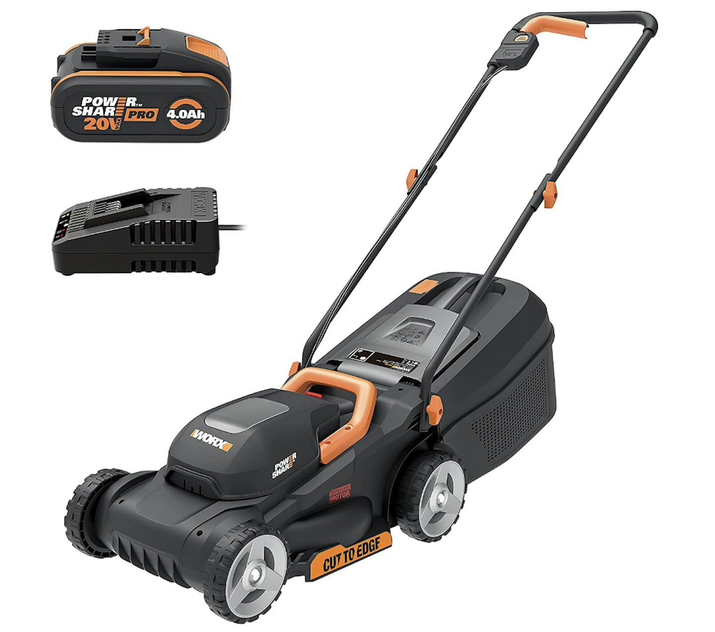 WORX 18V(20V MAX) Cordless Lawn Mower,