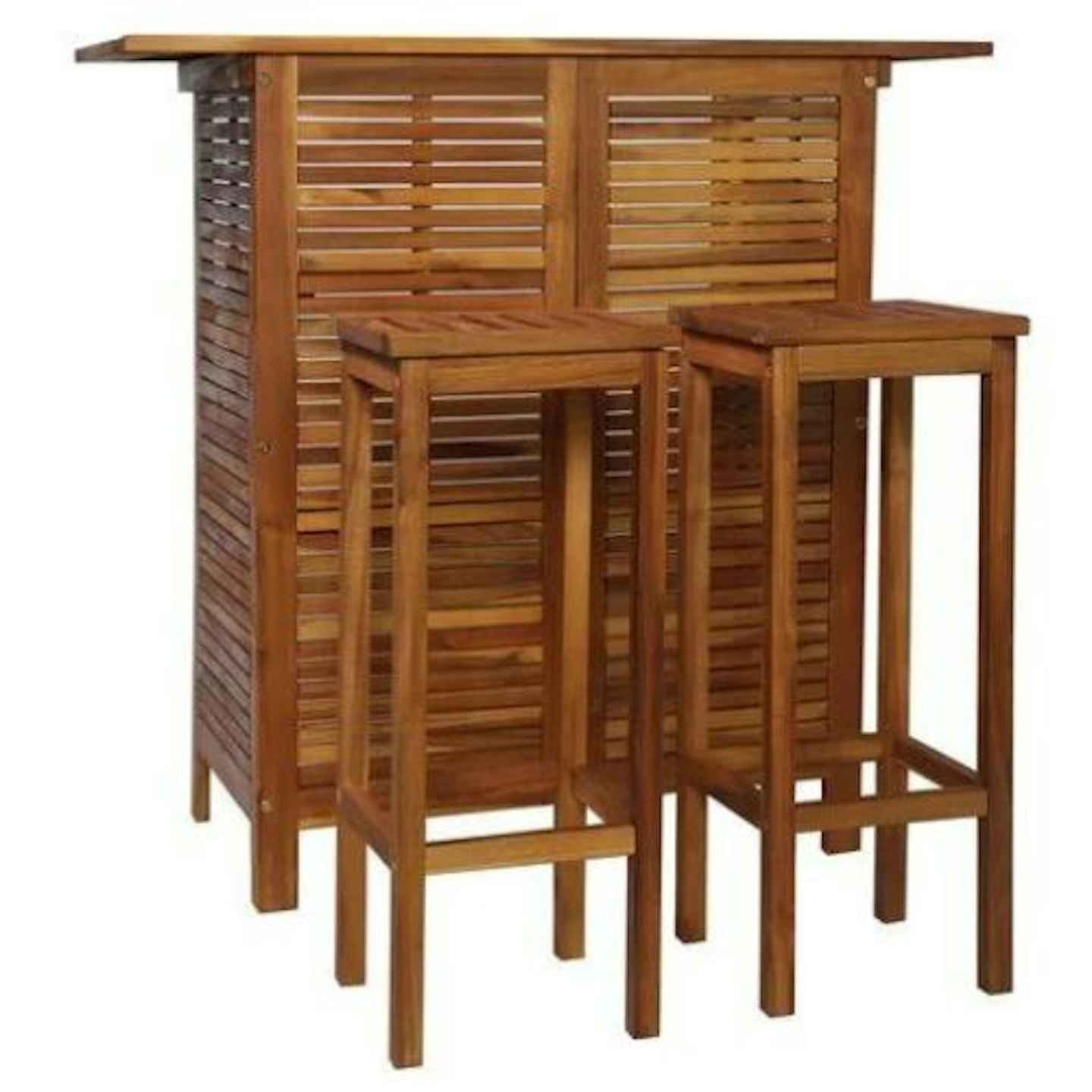 Bar Table and Chair Set 3 Pieces Solid Acacia Wood vidaXL