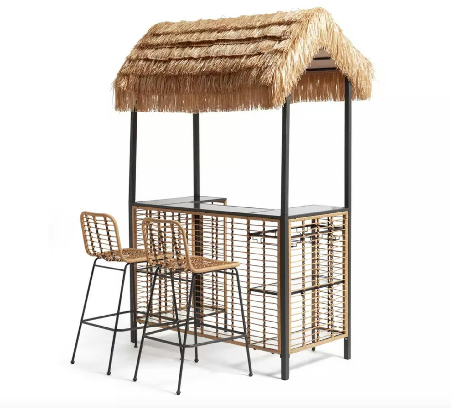 Habitat Beach Bar Gazebo with Stools - Natural