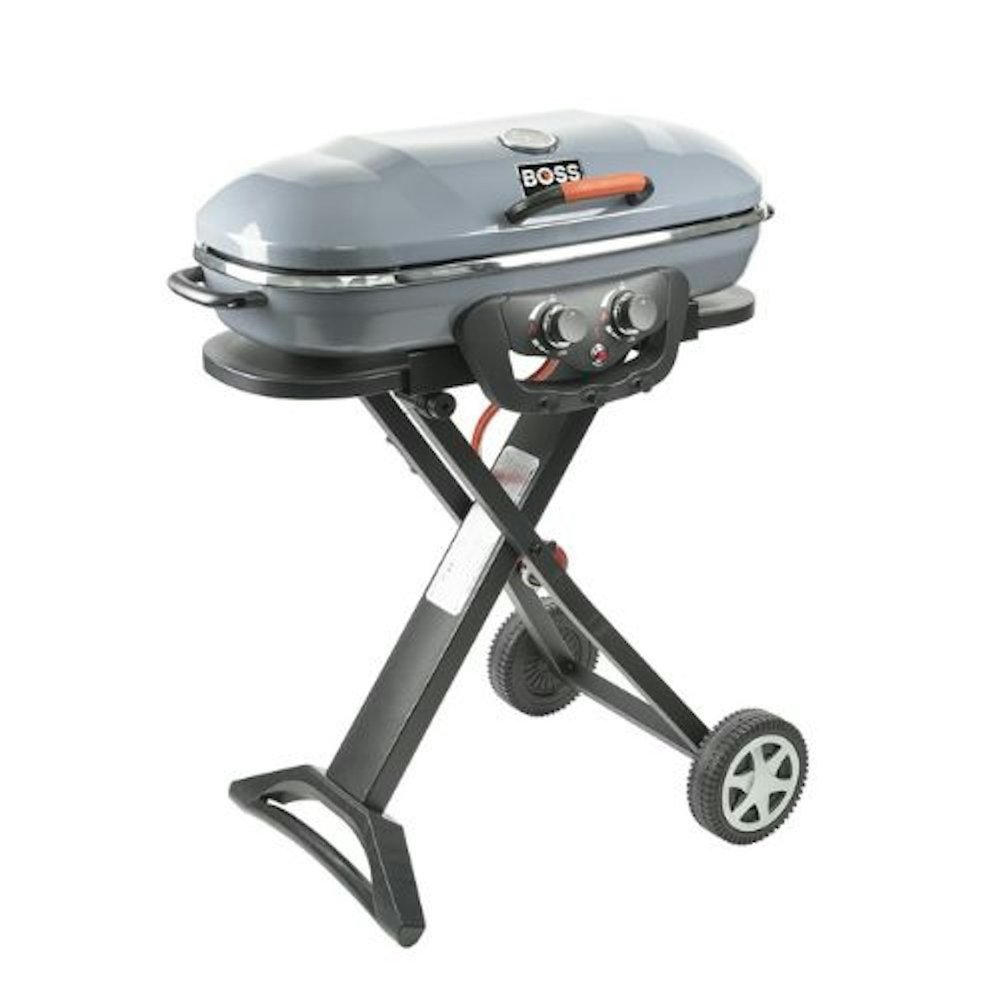 Boss Grill Deluxe Portable - 2 Burner Gas BBQ Grill with Trolley