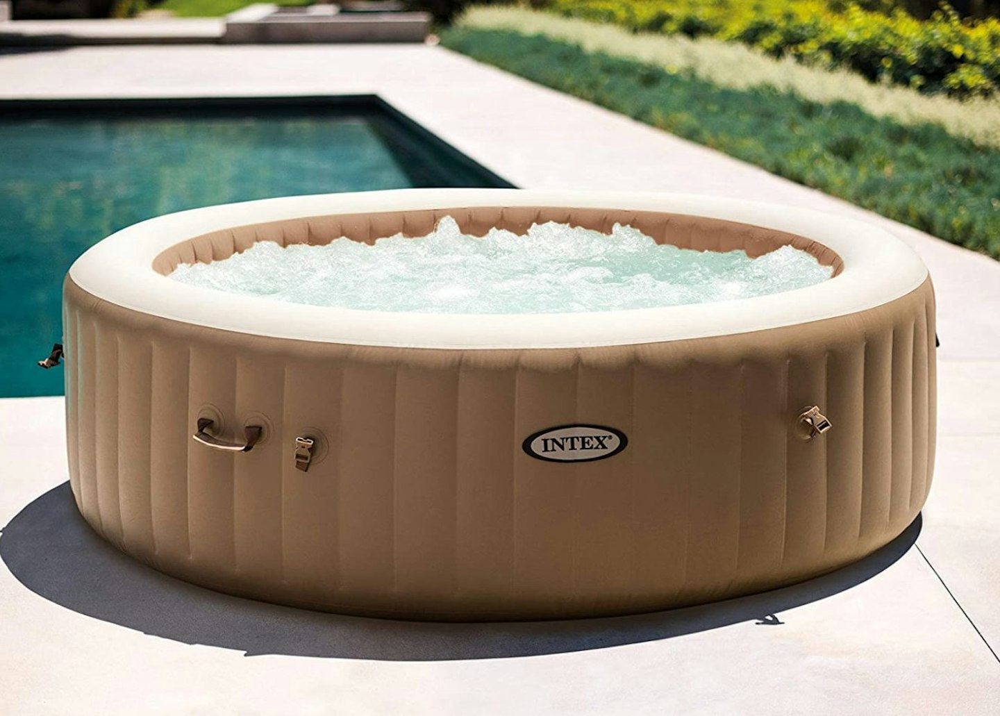Intex PureSpa Bubble Round 6 Person with updated control base