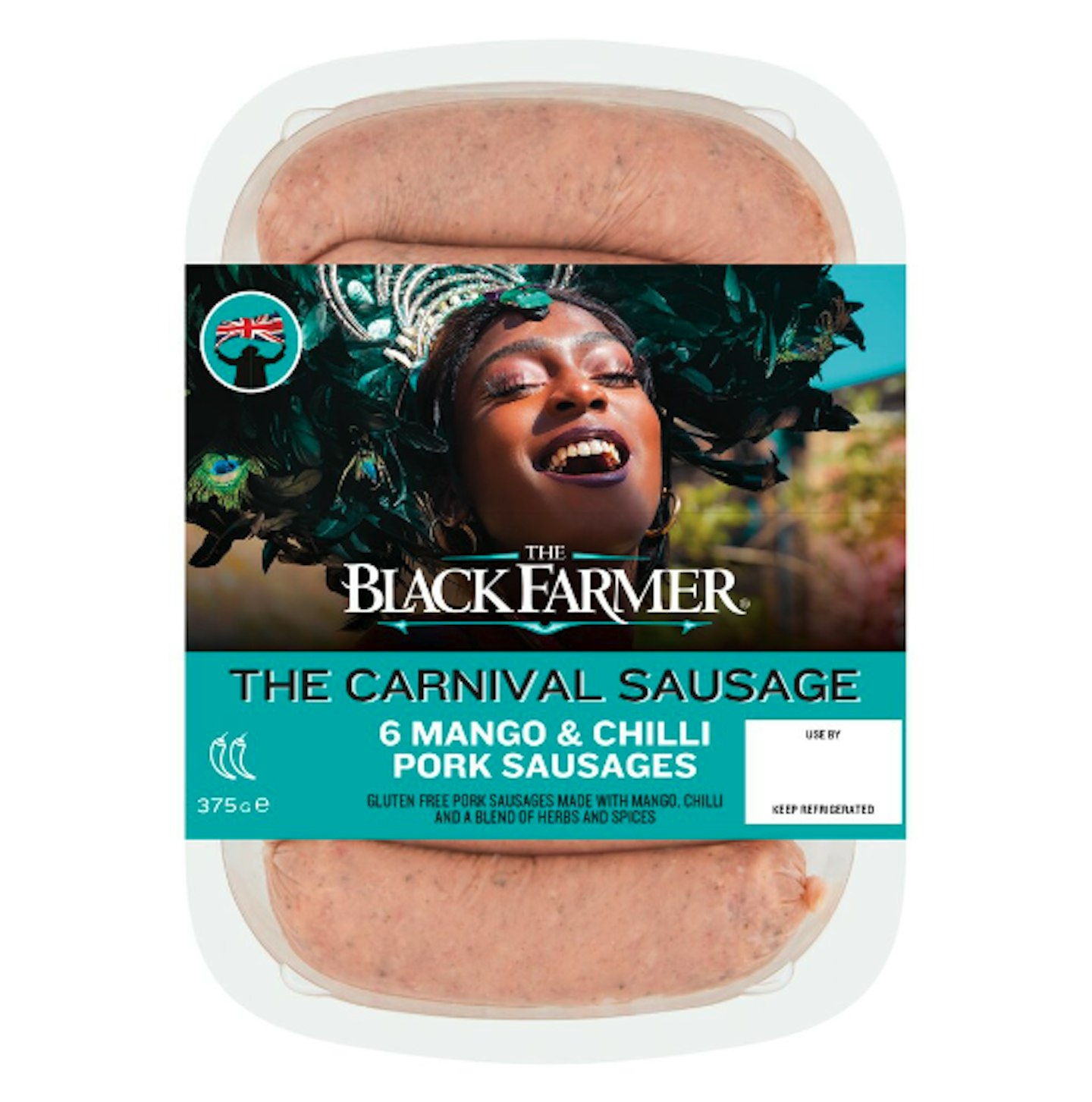 The Black Farmer Mango and Chilli Pork Sausages 