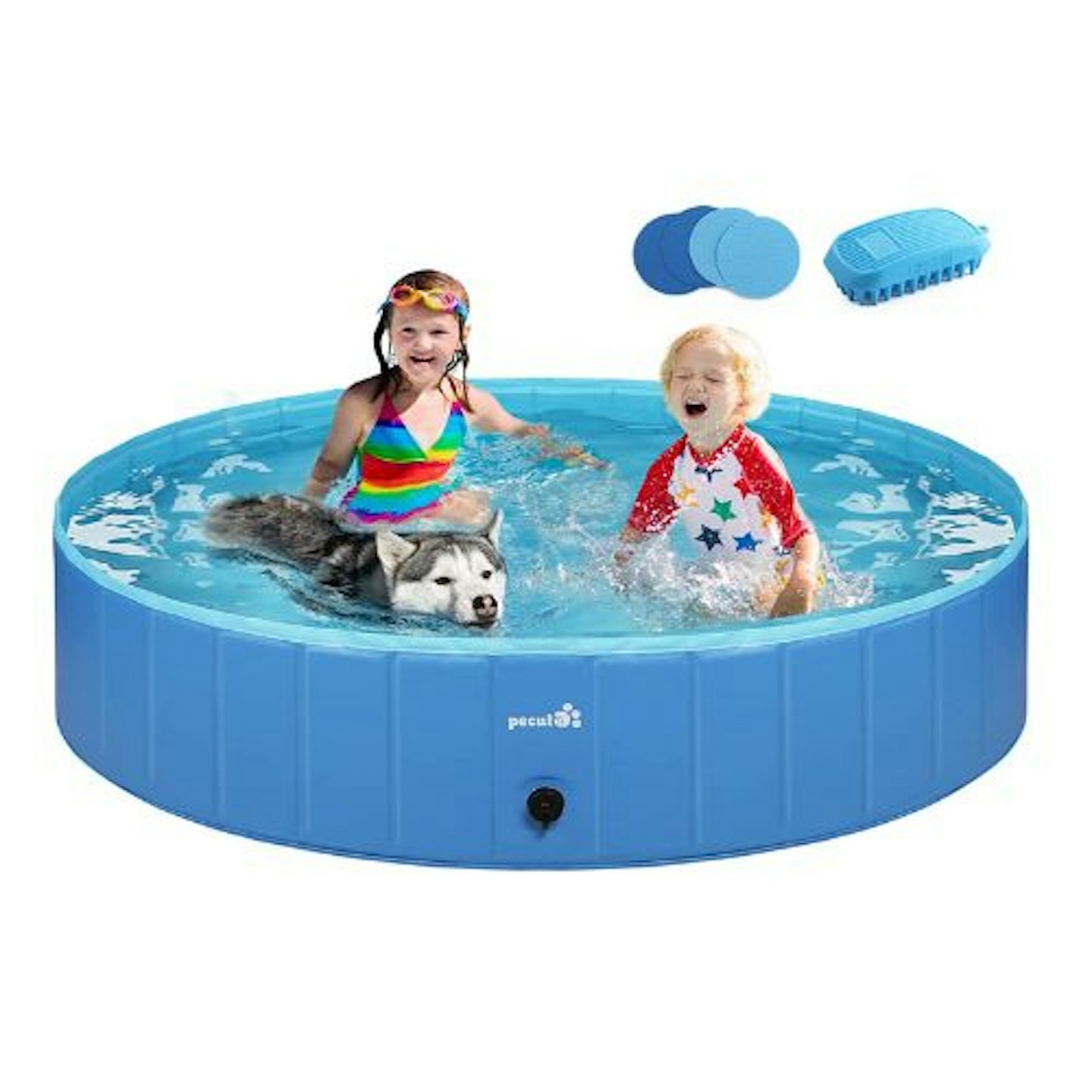 Pecute Paddling Pool for Dogs and Kids