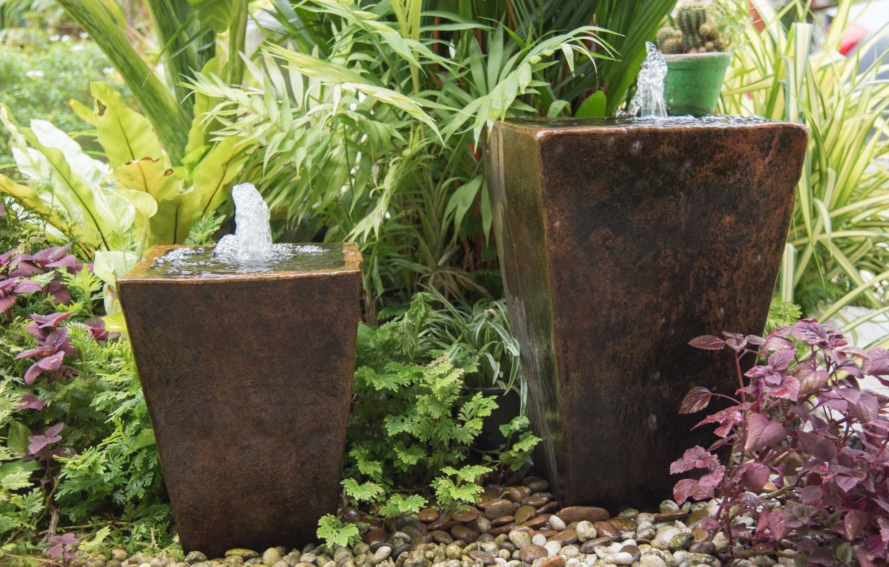 The best tall water features to create calm in your garden