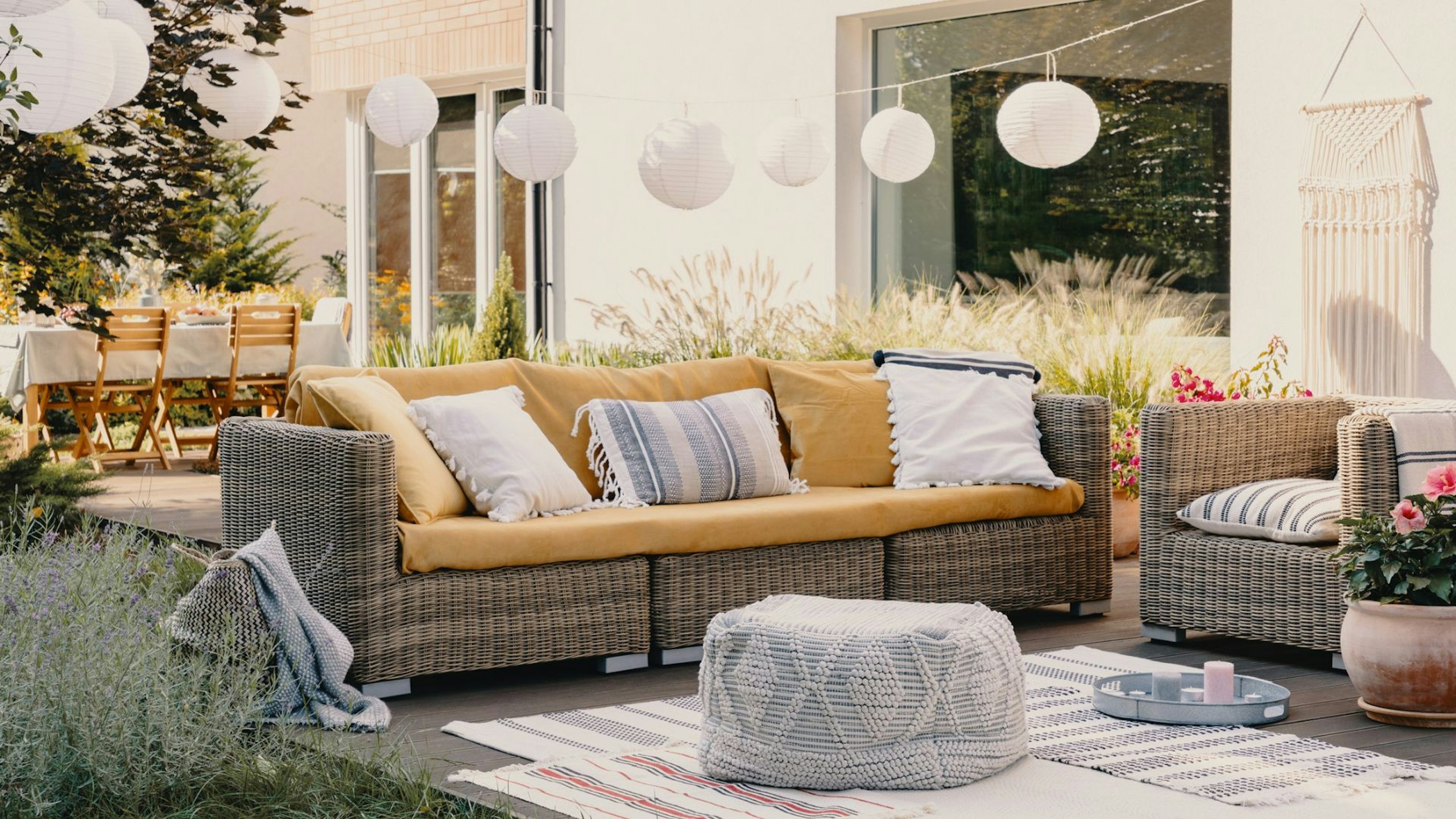 Boho garden decor