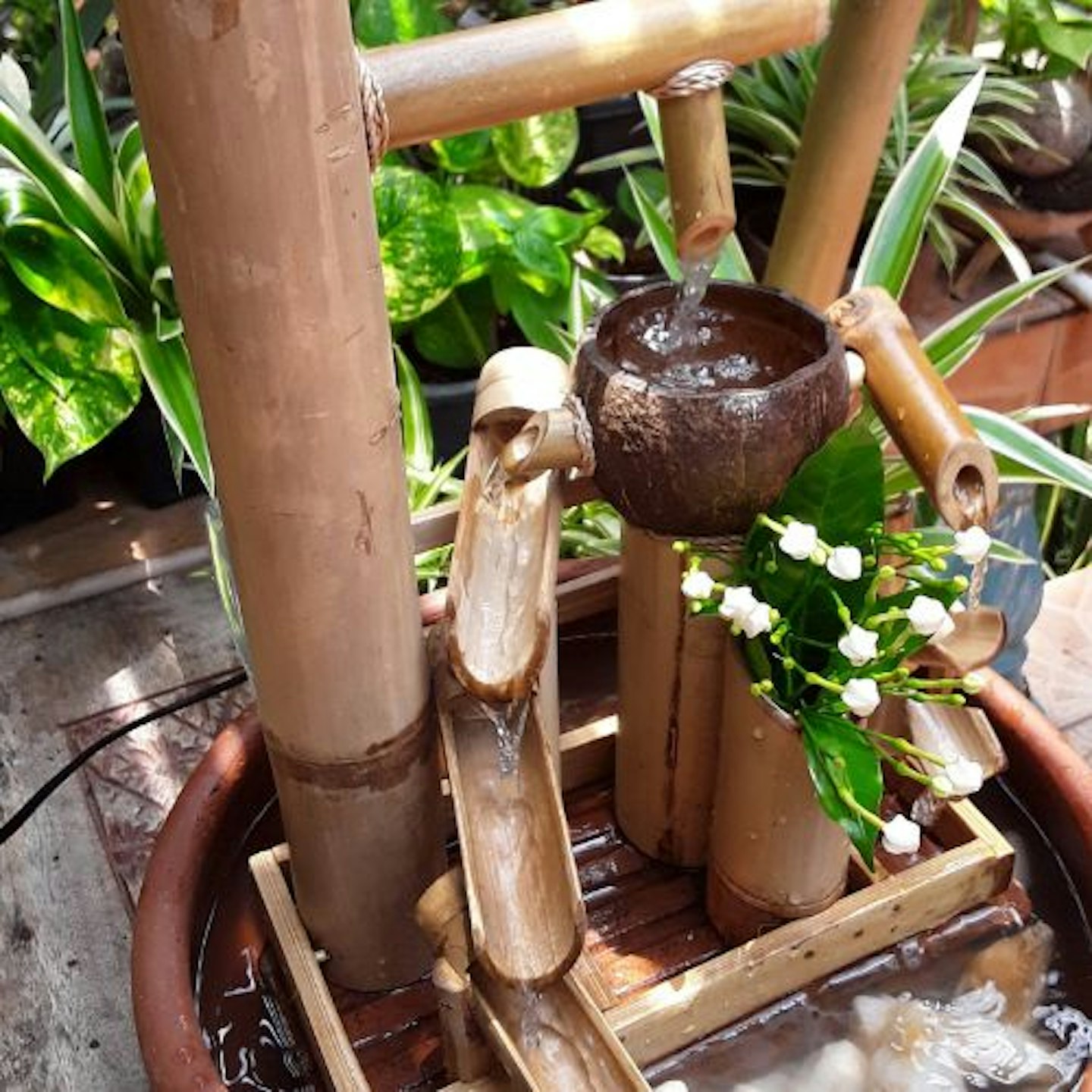 Handmade Tabletop Bamboo Fountain