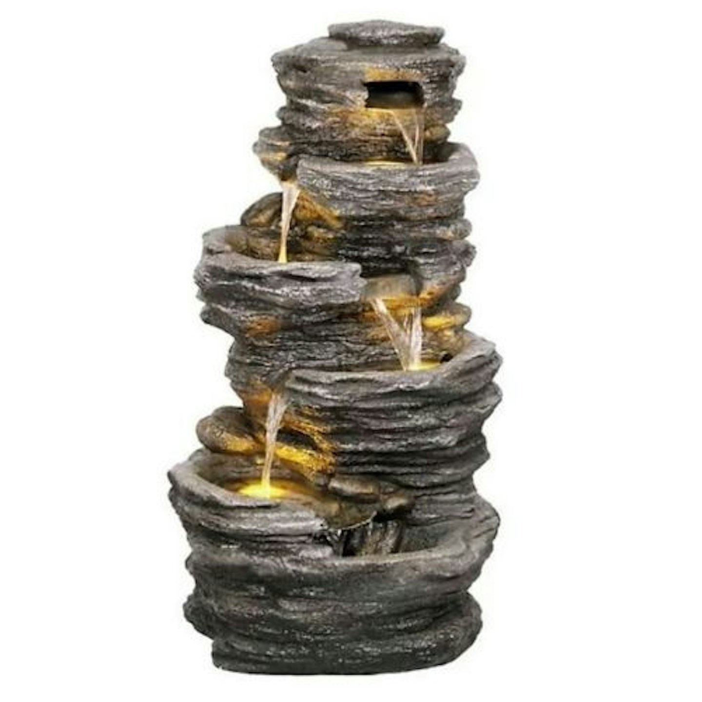 Primrose 4-Tier Rock Pool Cascading Water Feature