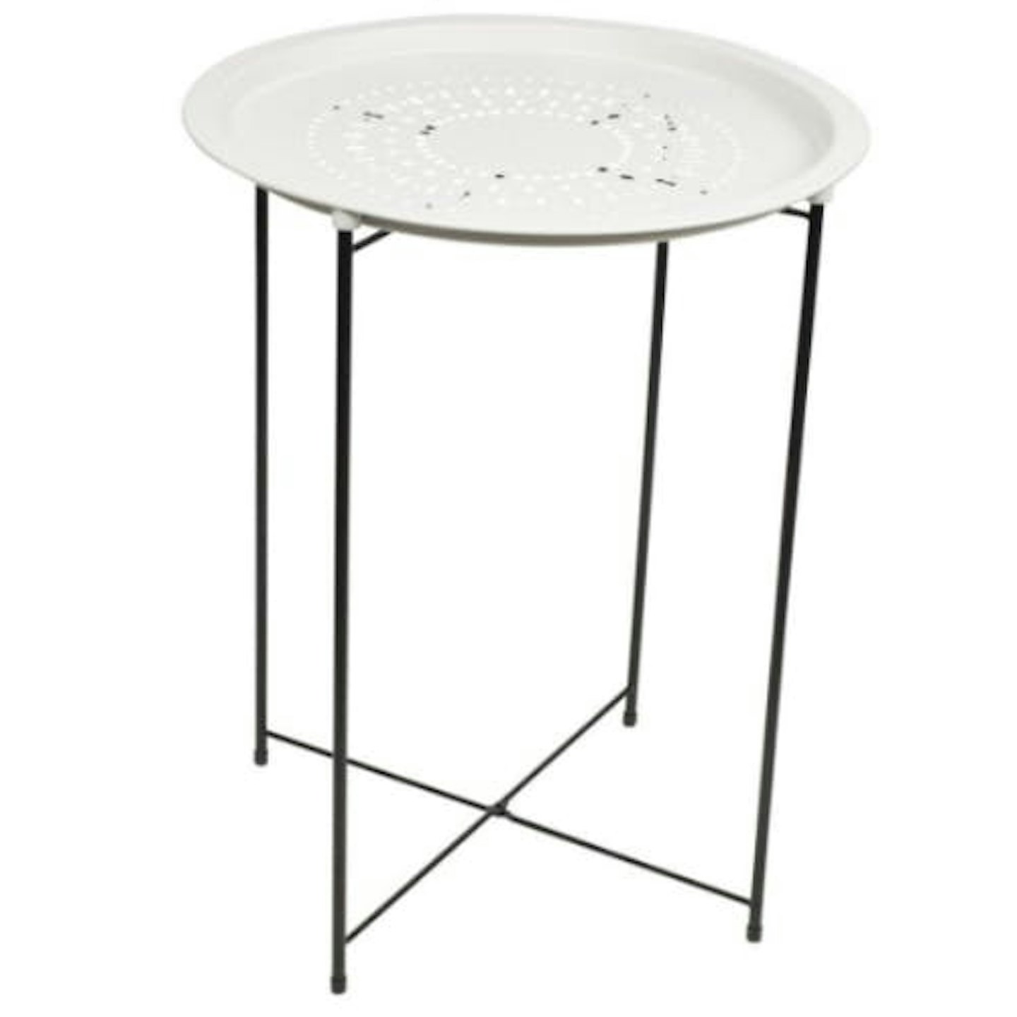 URBN Living White Round Folding Table