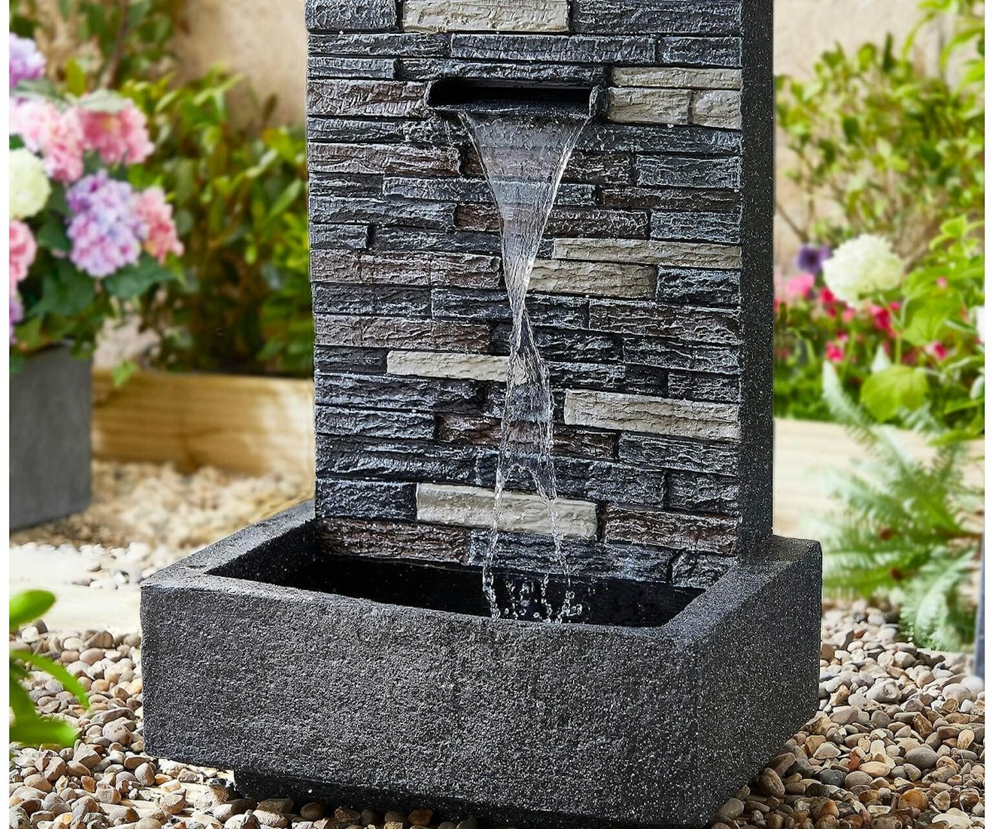 Contemporary Trough Garden Water Feature H70cm