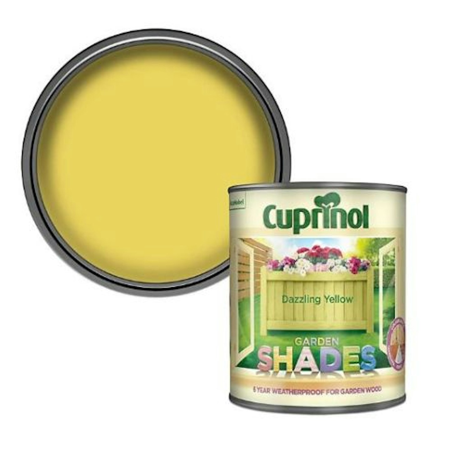 Cuprinol Garden Shades Dazzling Yellow Matt Exterior Wood Paint