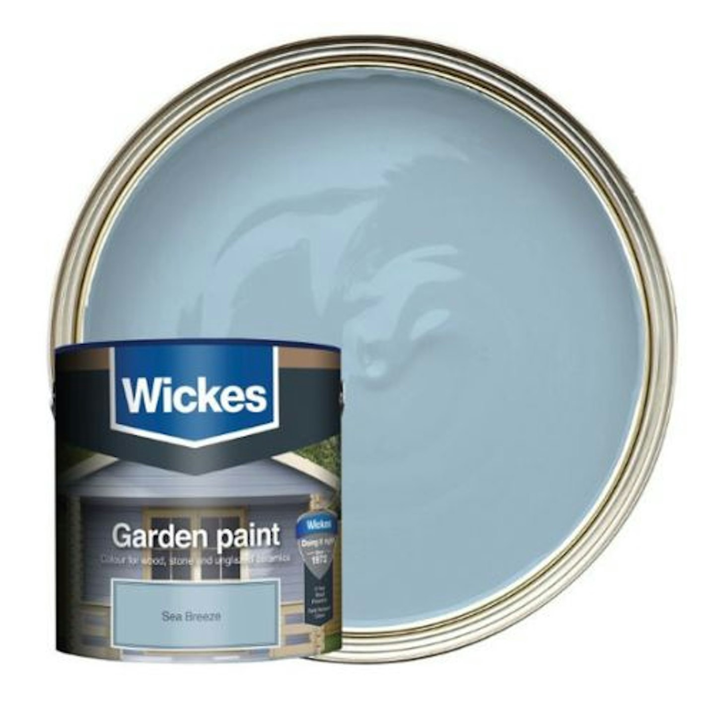 Wickes Garden Colour Matt Wood Treatment Sea Breeze