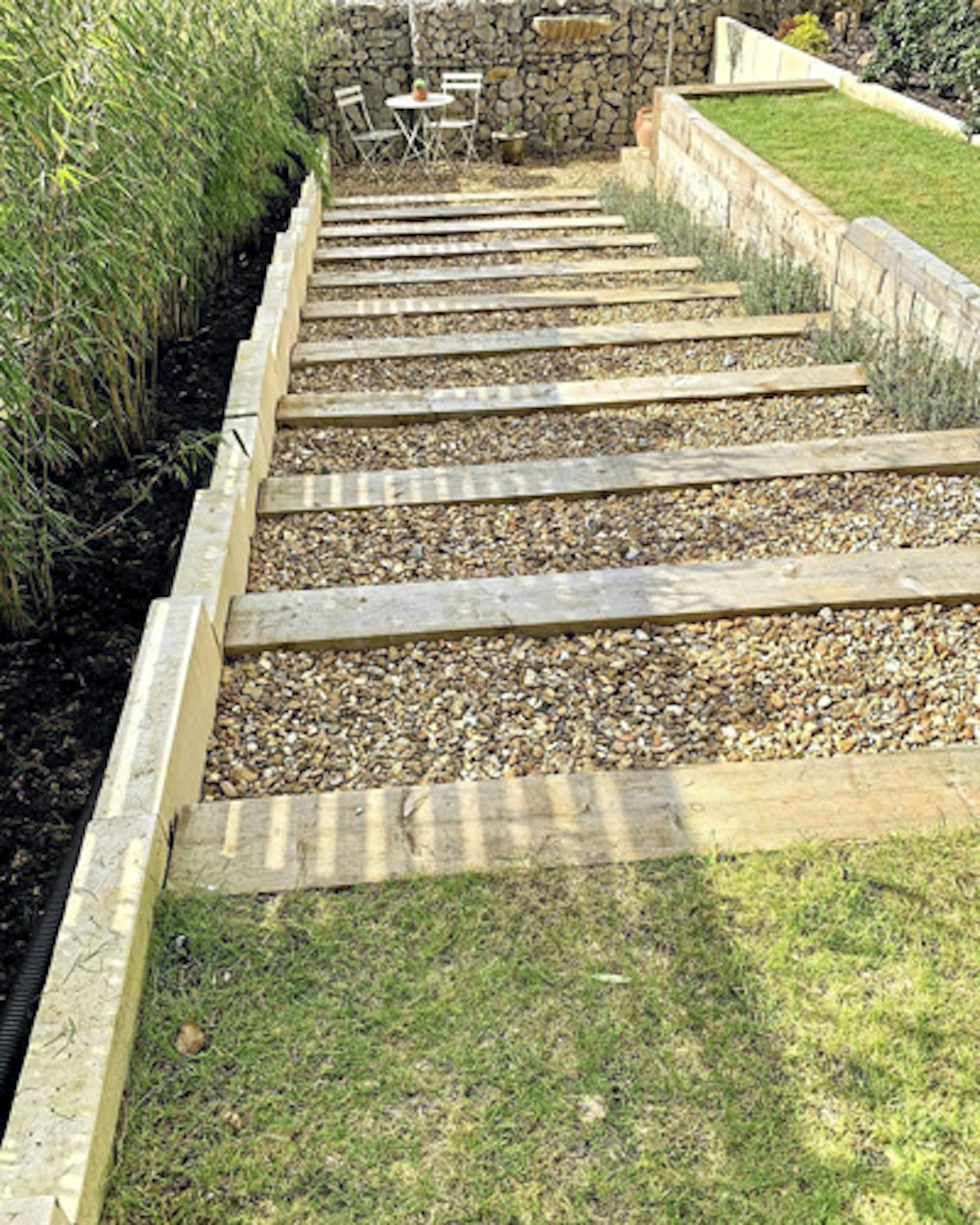 sleeper garden walkway