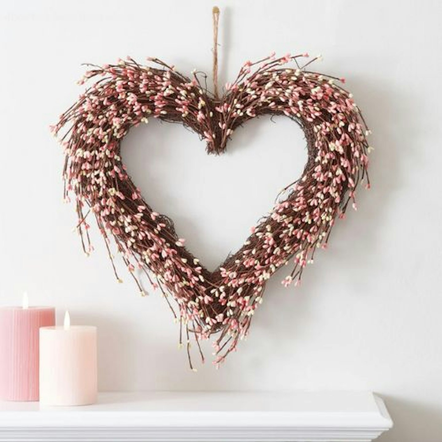 Rice Berry Heart Wreath