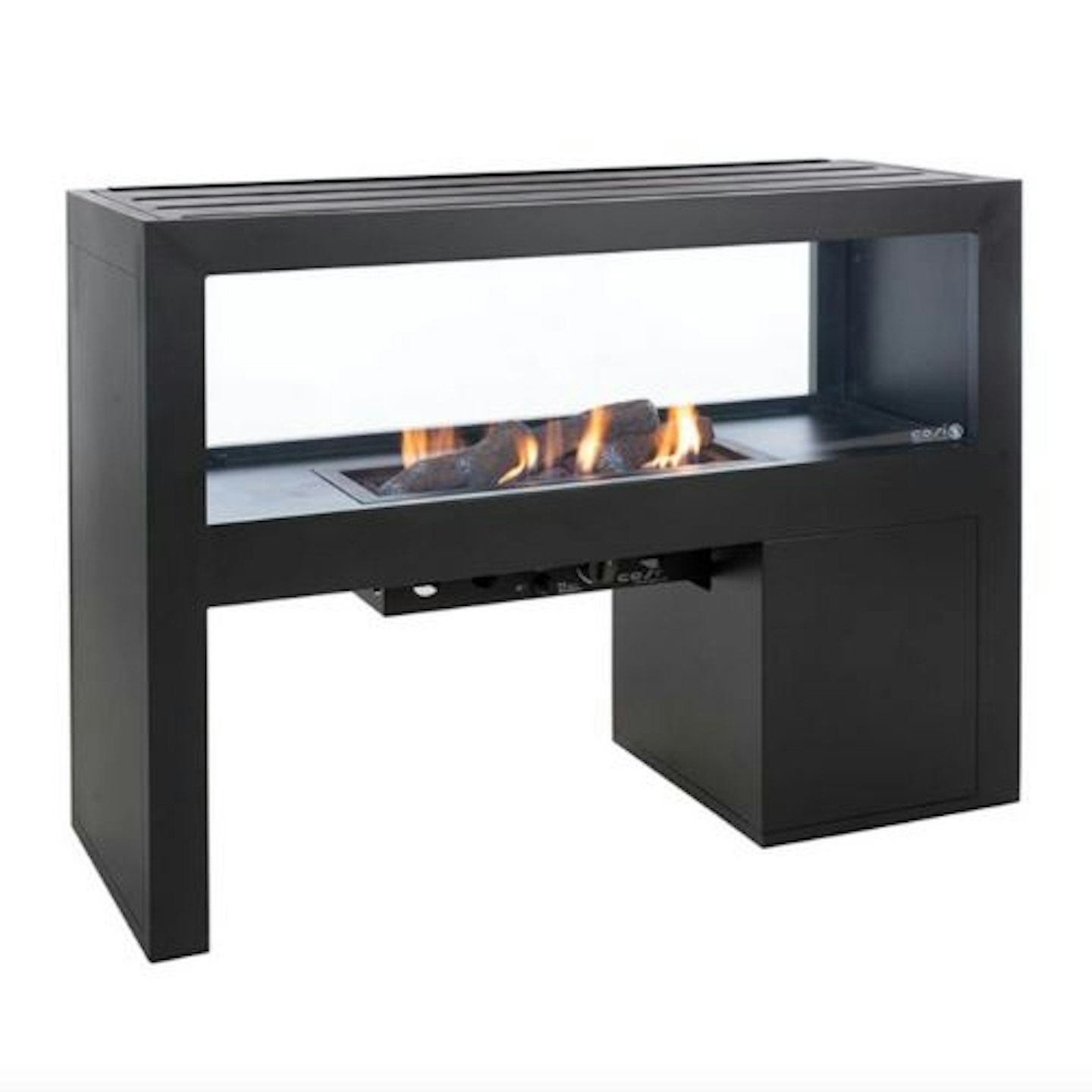 Cosivista 120 Outdoor Gas Fireplace, Black