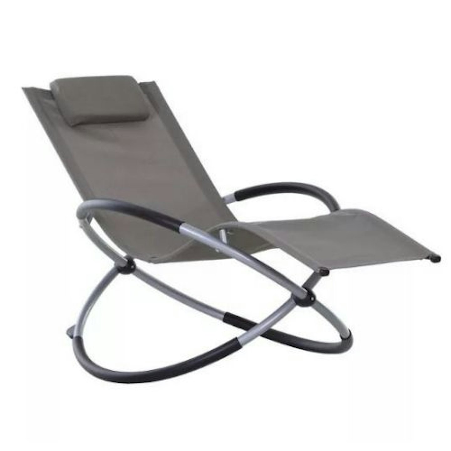 Outsunny Orbital Lounger Zero Gravity Chaise with Pillow
