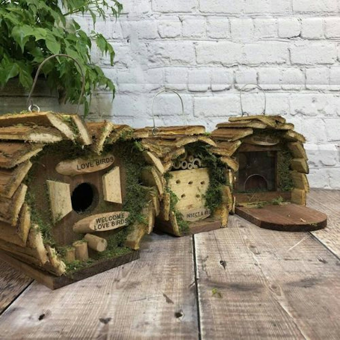 Nest Box, Insect Hotel And Squirrel Feeder Wildlife Set