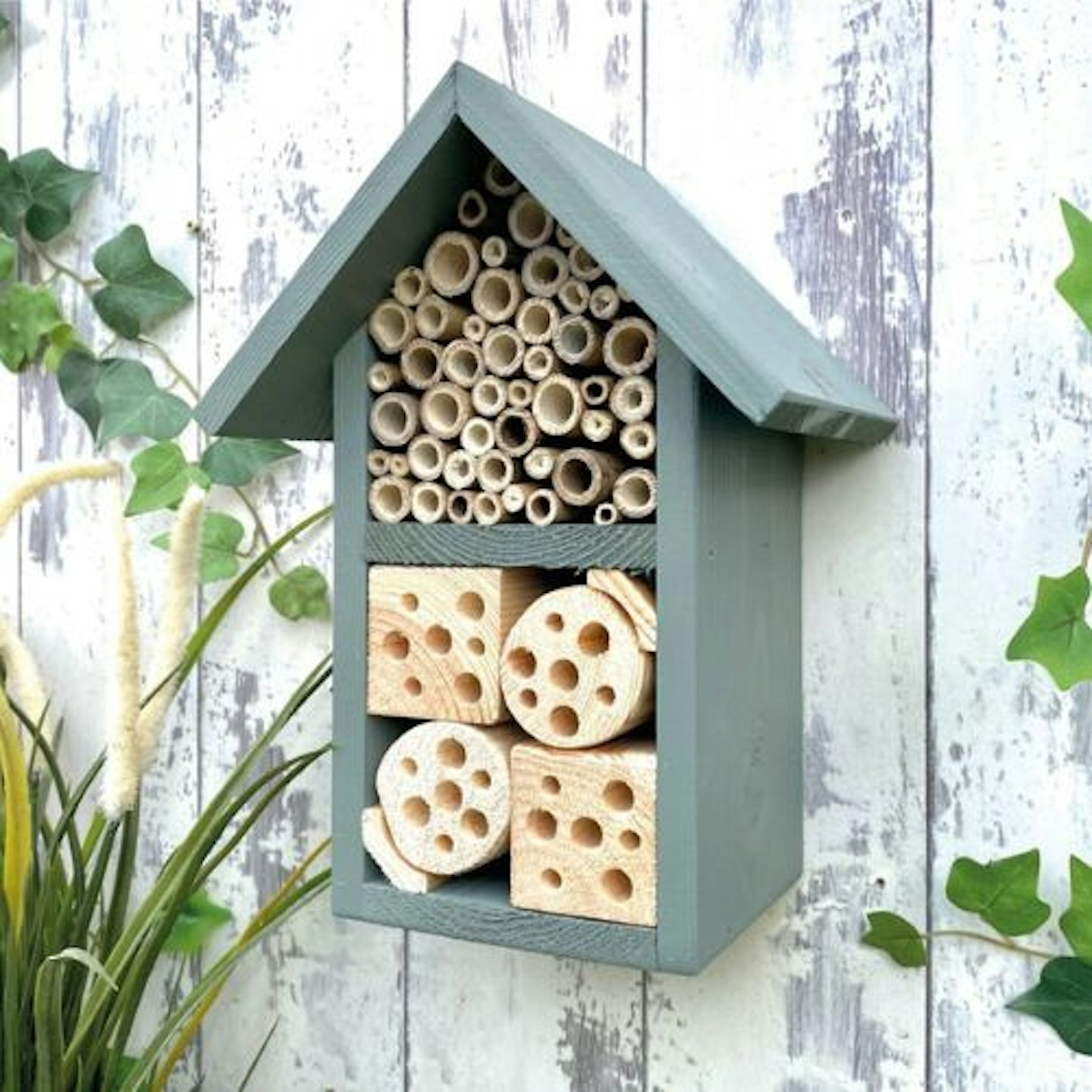 Personalised Handmade Two Tier Bee Hotel