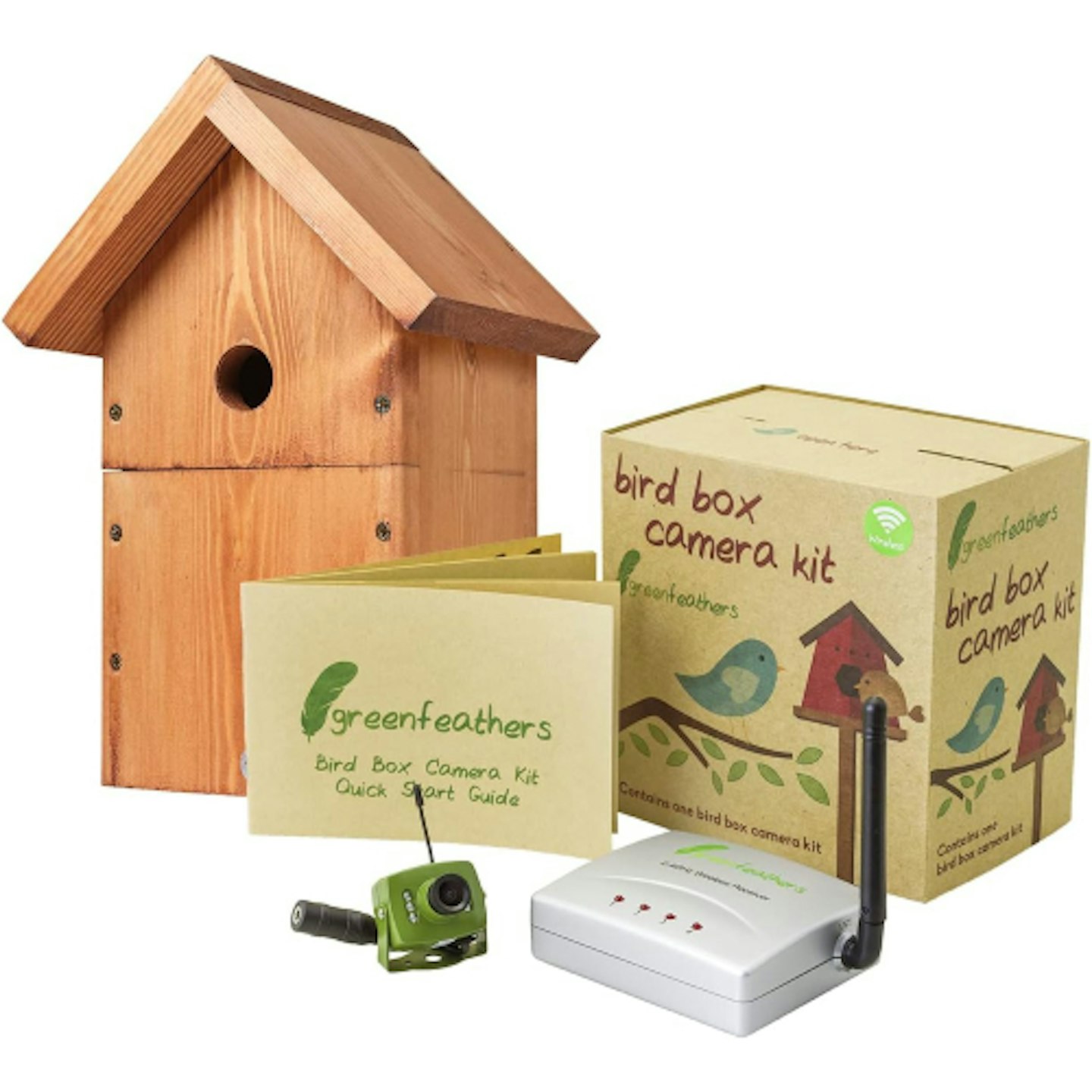 Green Feathers bird nest box camera