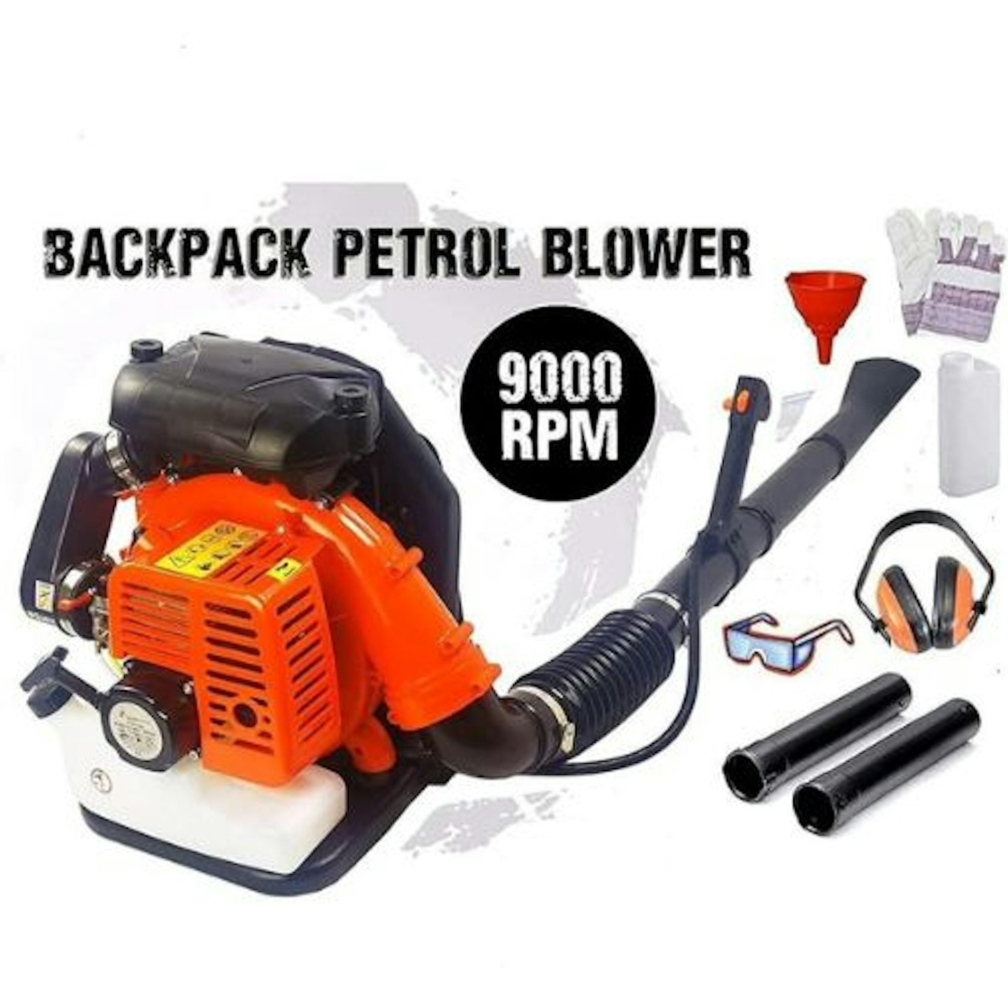 Dealourus 65cc Petrol Backpack Leaf Blower