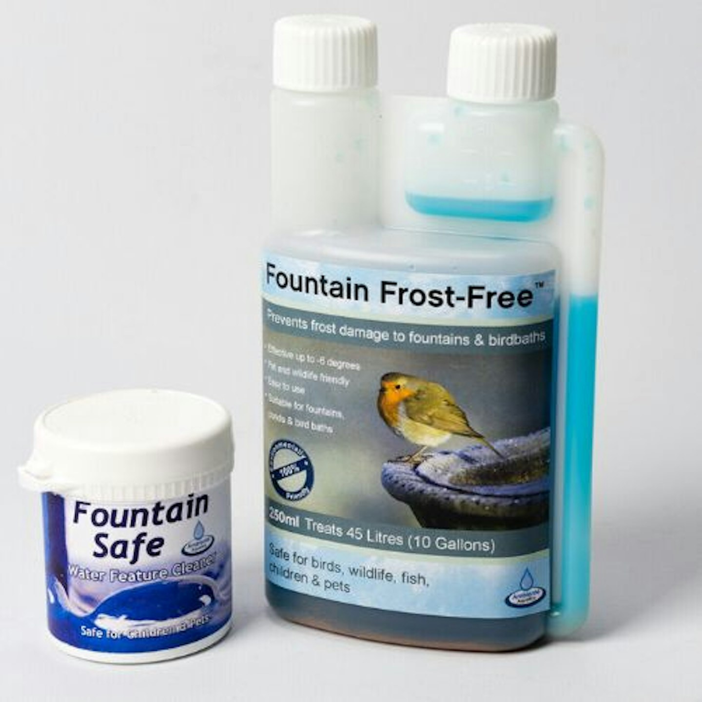 Fountain Care - Dual Pack De-Icer and Water Cleaner TWINPACK