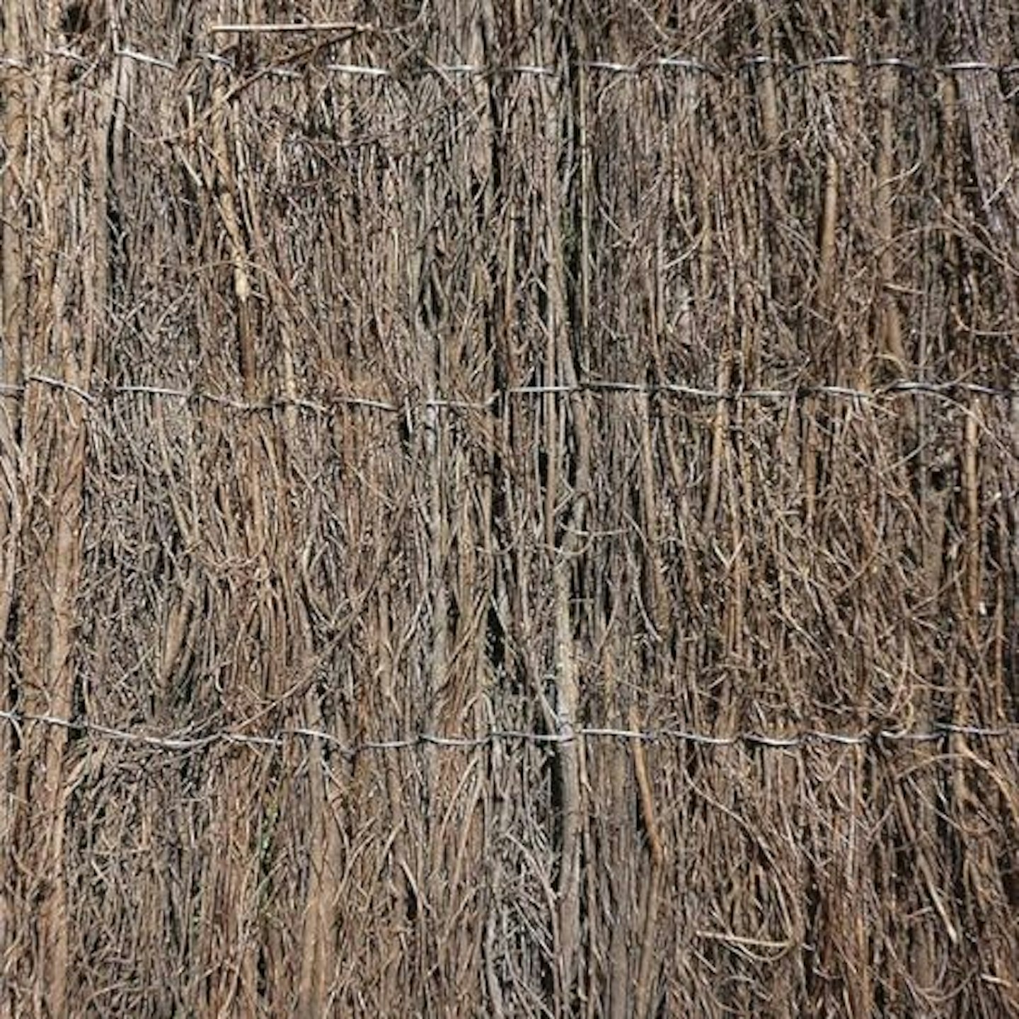 Waltons Thick Brushwood Thatch Fencing Outdoor Screen