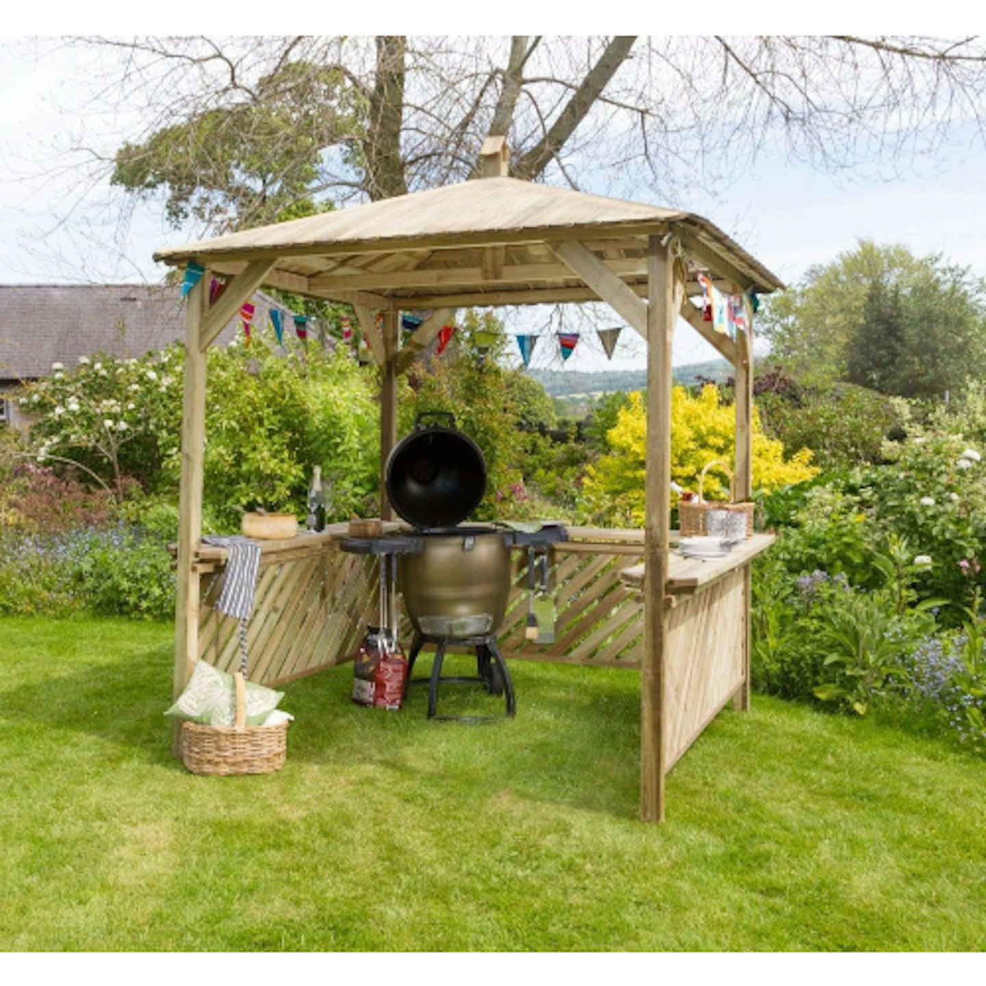 Wooden gazebo 