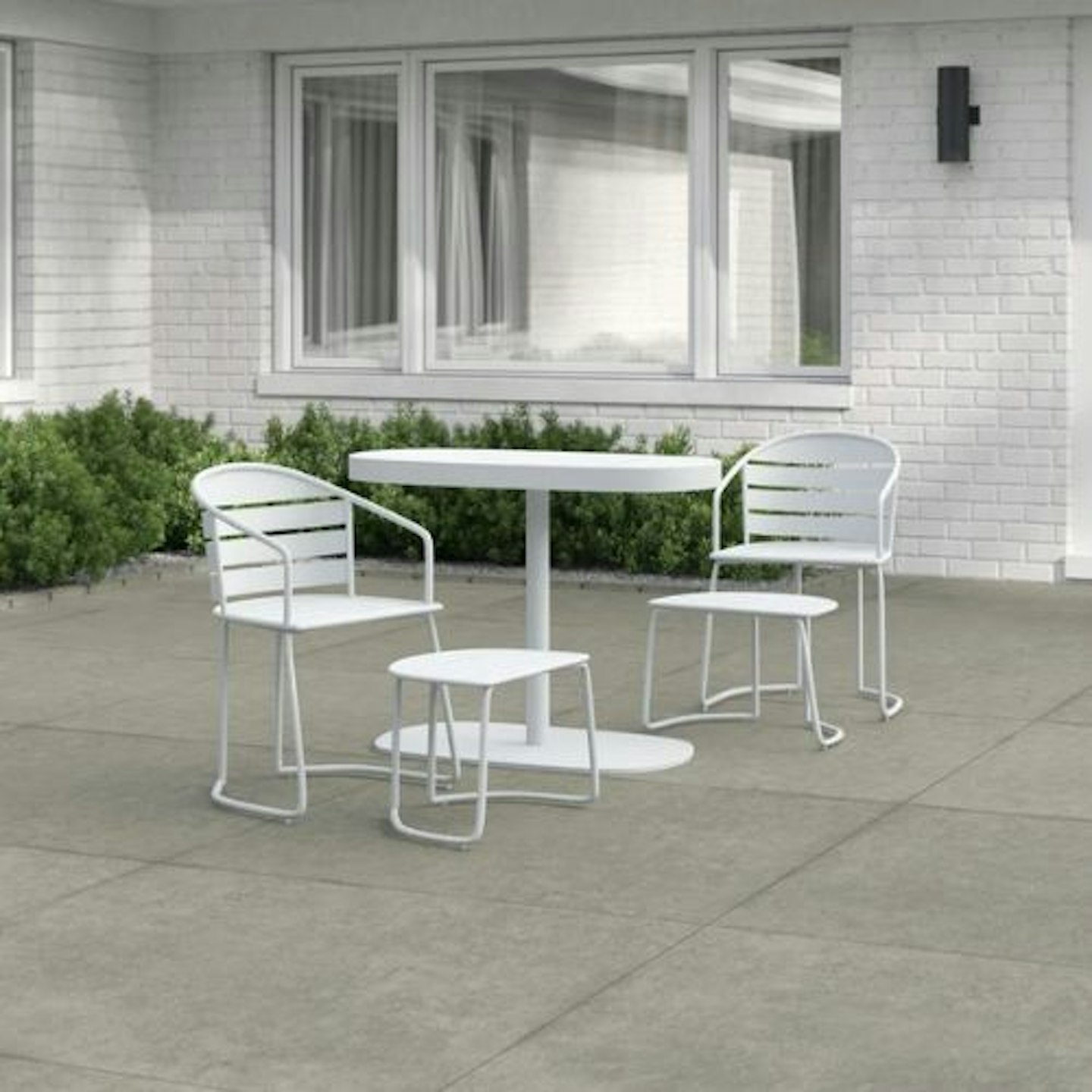 Amyris Oval 2 - Person 101cm Long Bistro Set