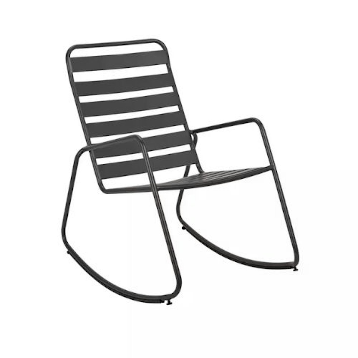 Argos Home Steel Garden Rocking Chair - Charcoal