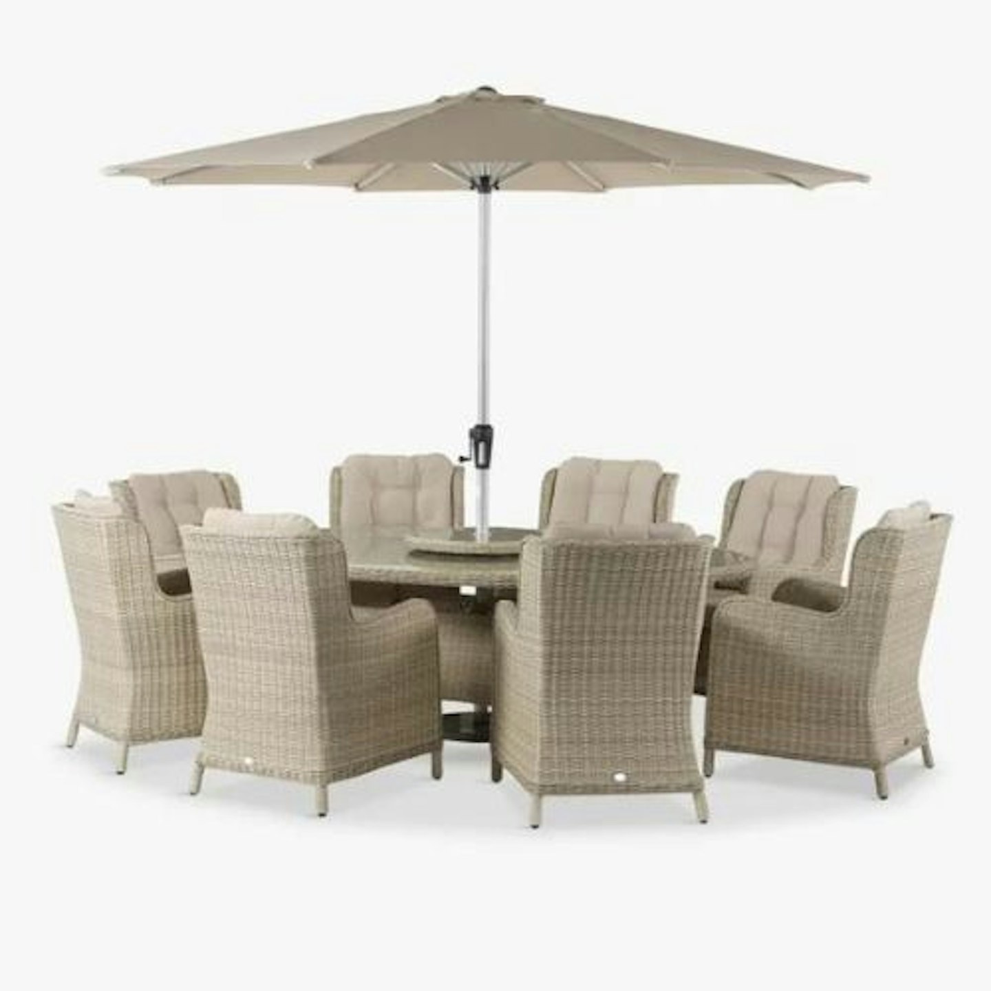 Bramblecrest Chedworth 8-Seater Garden Elliptical Dining Table