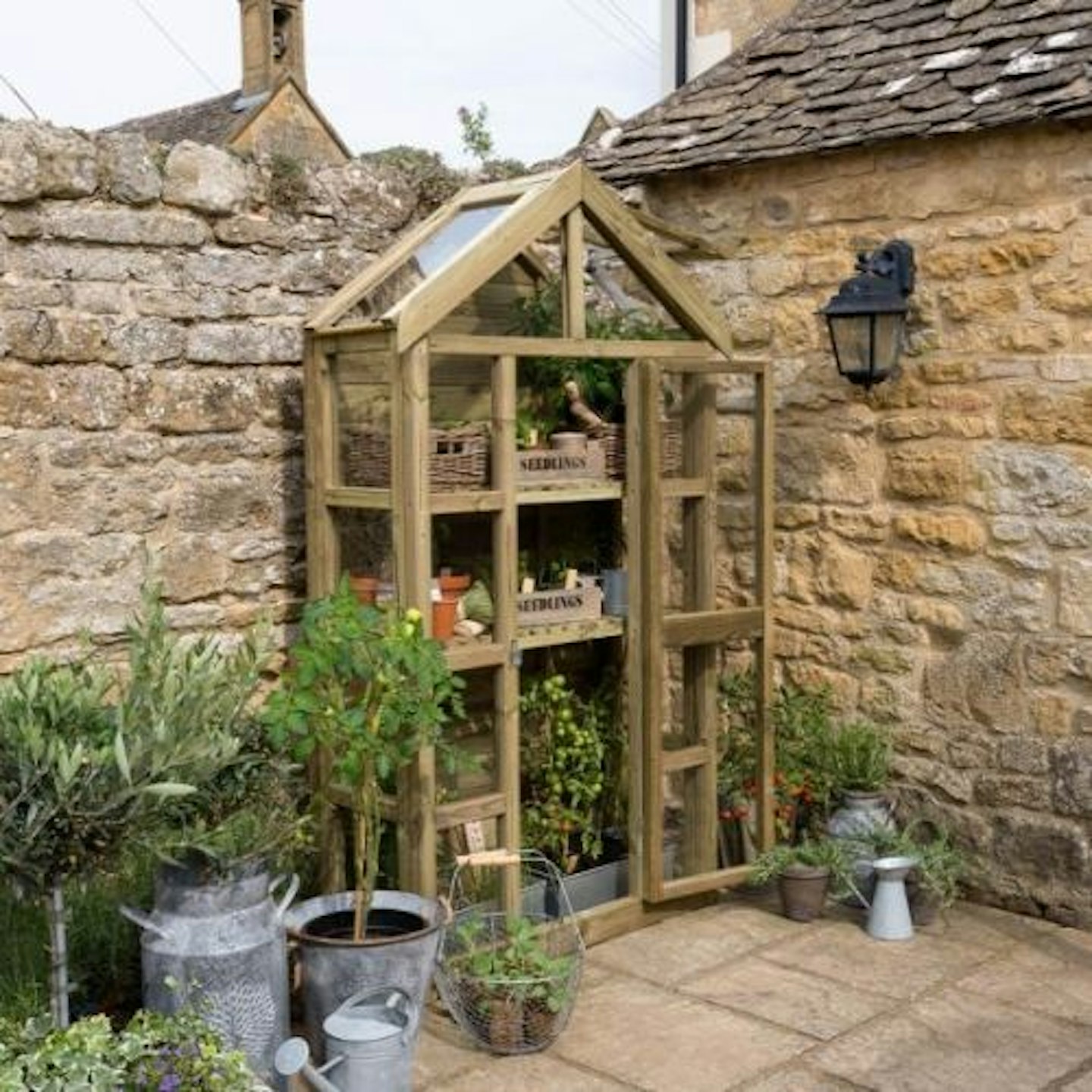 Forest Georgian Tall Wall Lean to Greenhouse