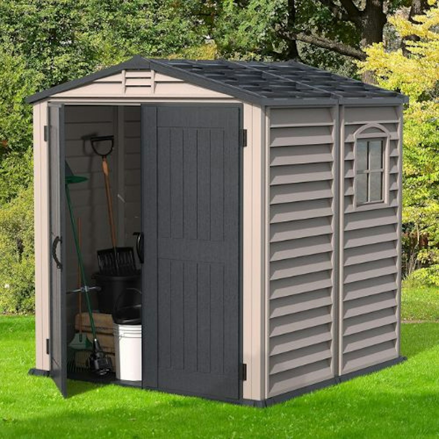 Duramax StoreMate PLUS 6 x 6 (3.65 m2) Plastic Garden Shed