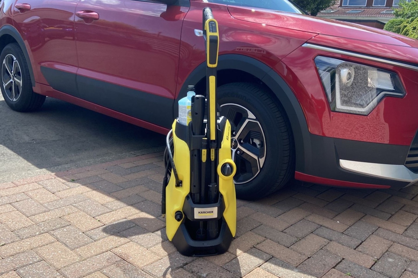 Karcher K5 in front of car