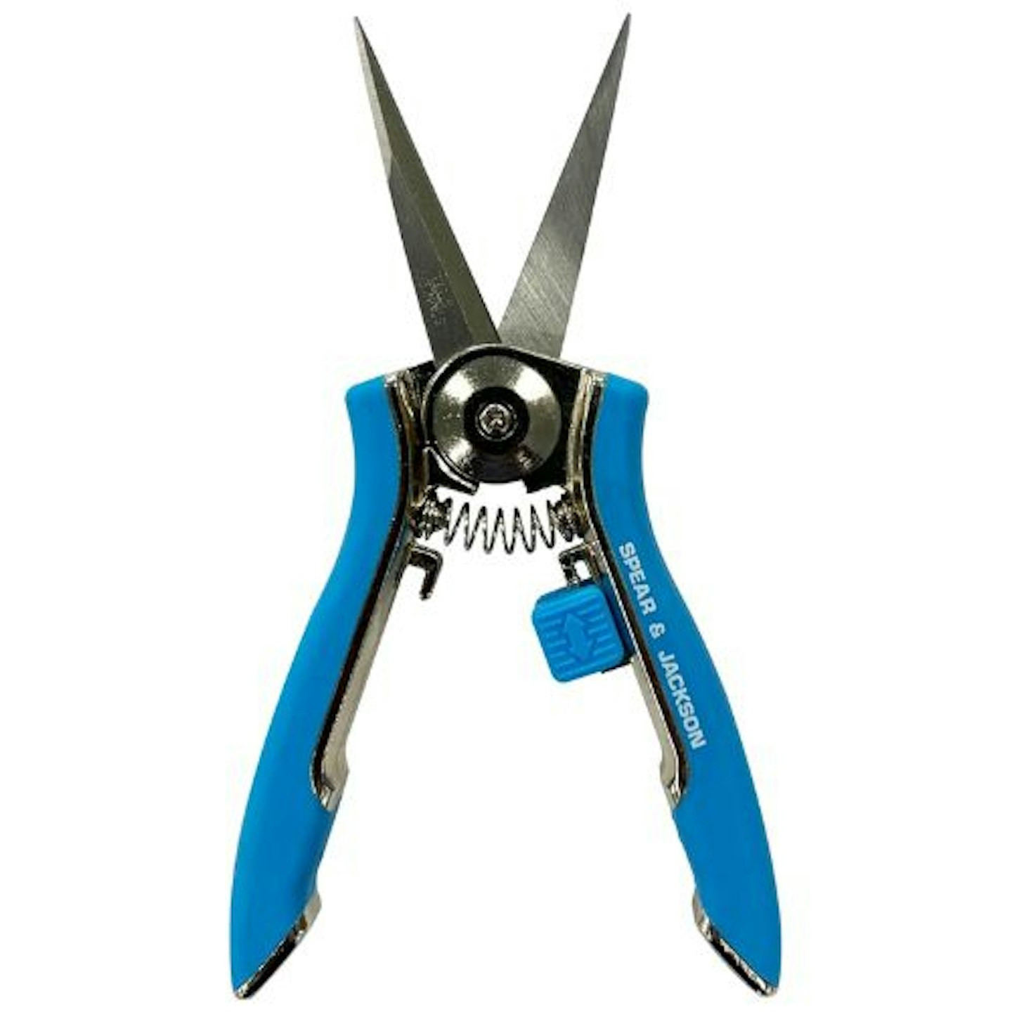 Spear & Jackson 66418BL Colours Long Blade Snips (Blue)