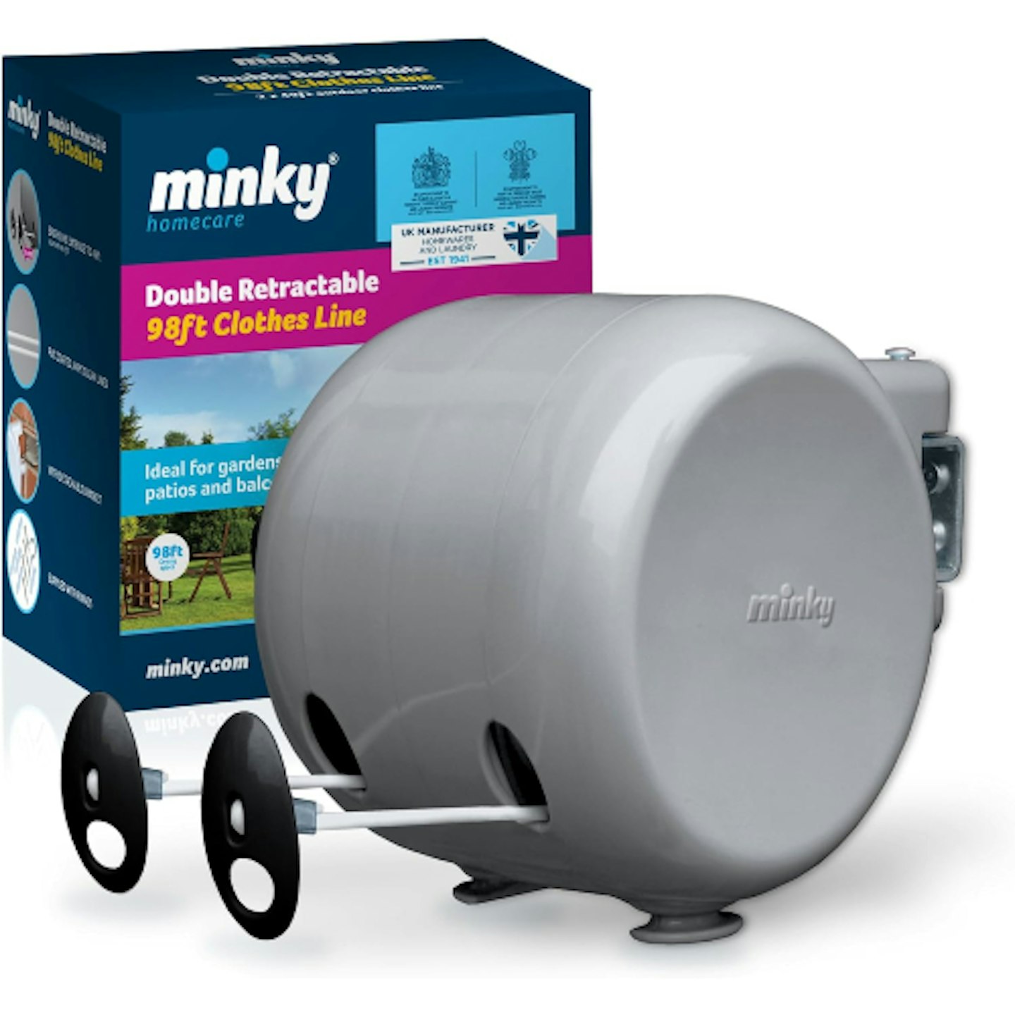 Minky retractable washing line