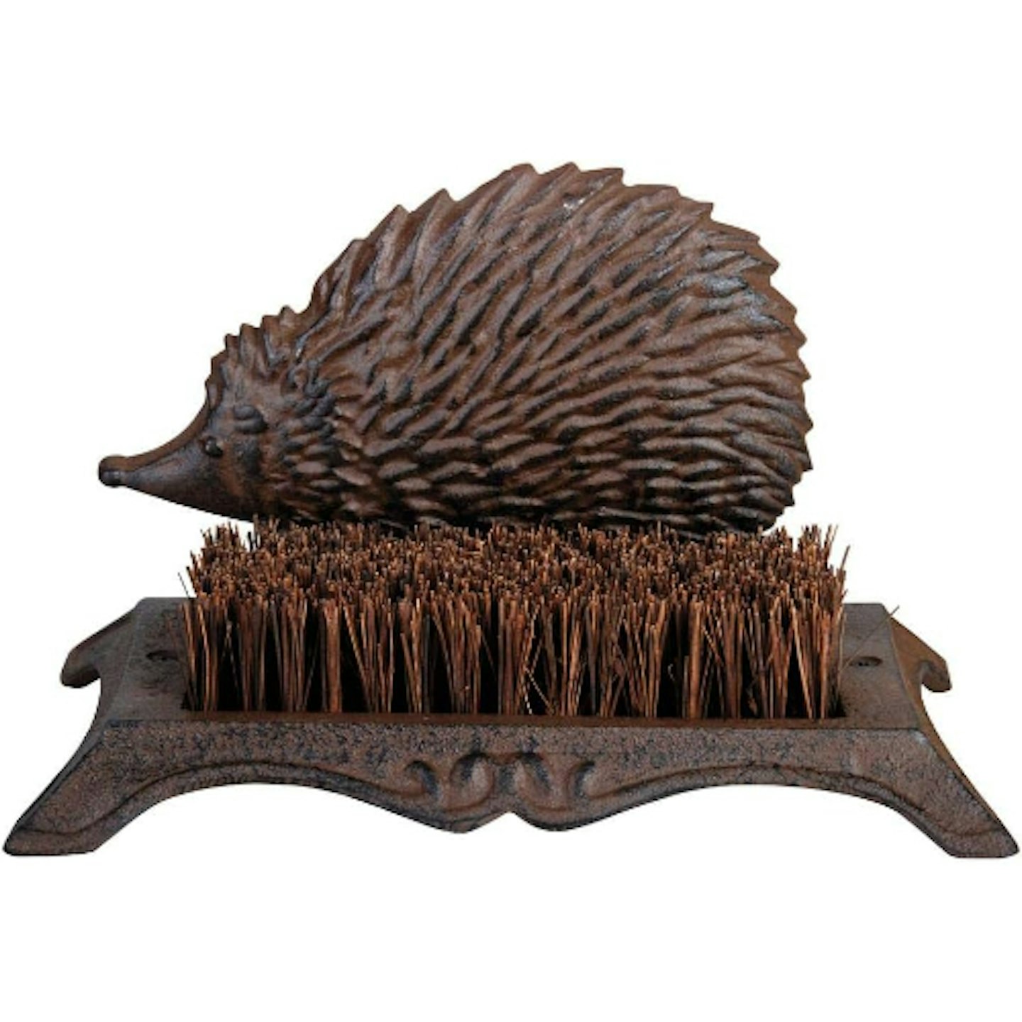 Fallen Fruits hedgehog boot scraper and brush 