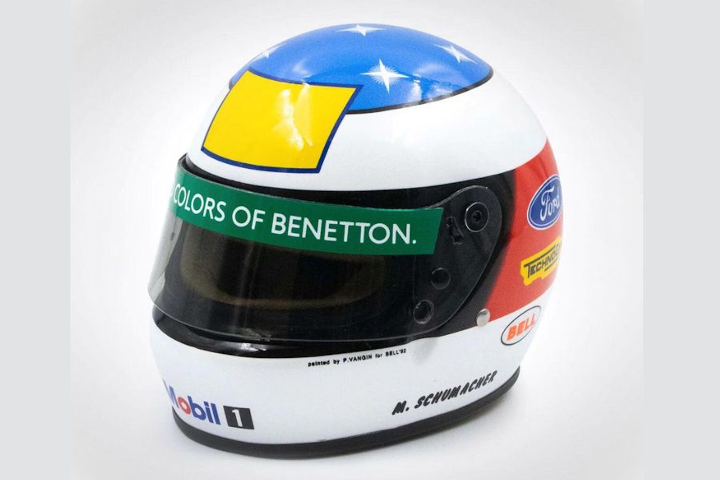 micheal schumacher spa 1992 helmet