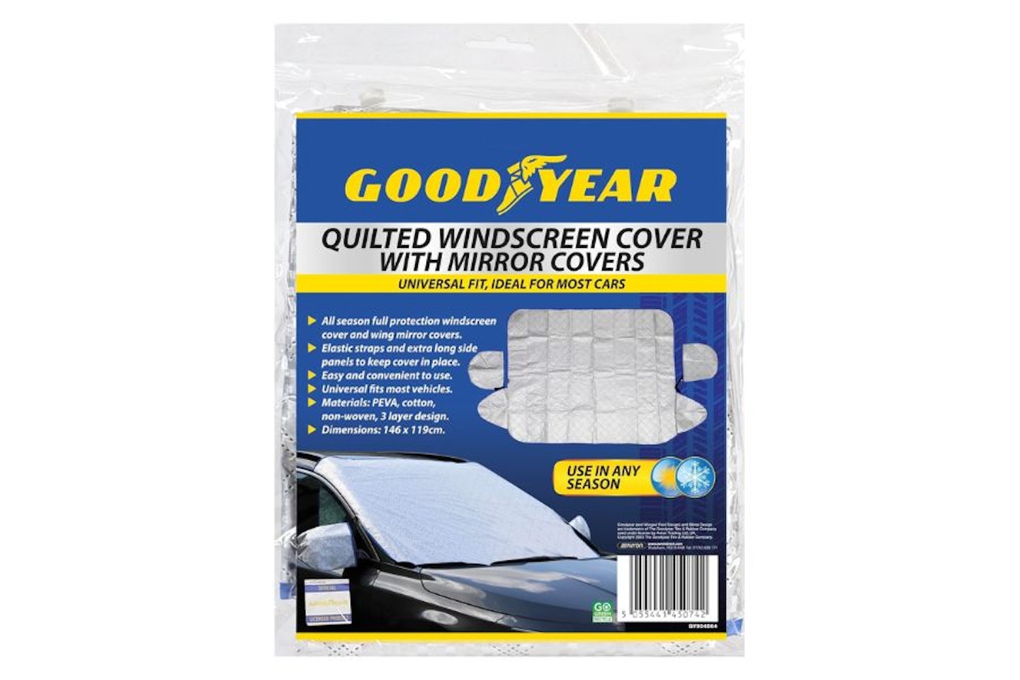 goodyear quilted windscreen cover