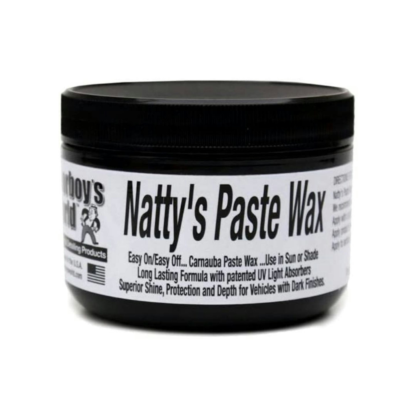 Poorboy's World Natty's Carnuaba Paste Wax - Black