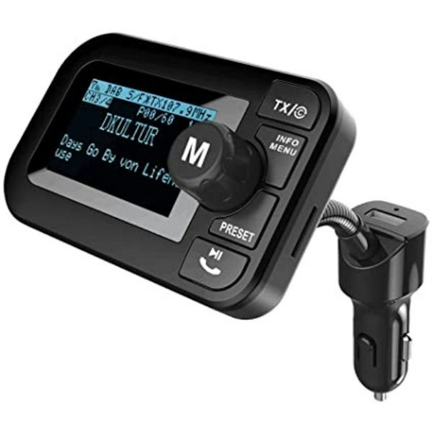 FirstE Car DAB/DAB+ Radio Portable Bluetooth FM Transmitter