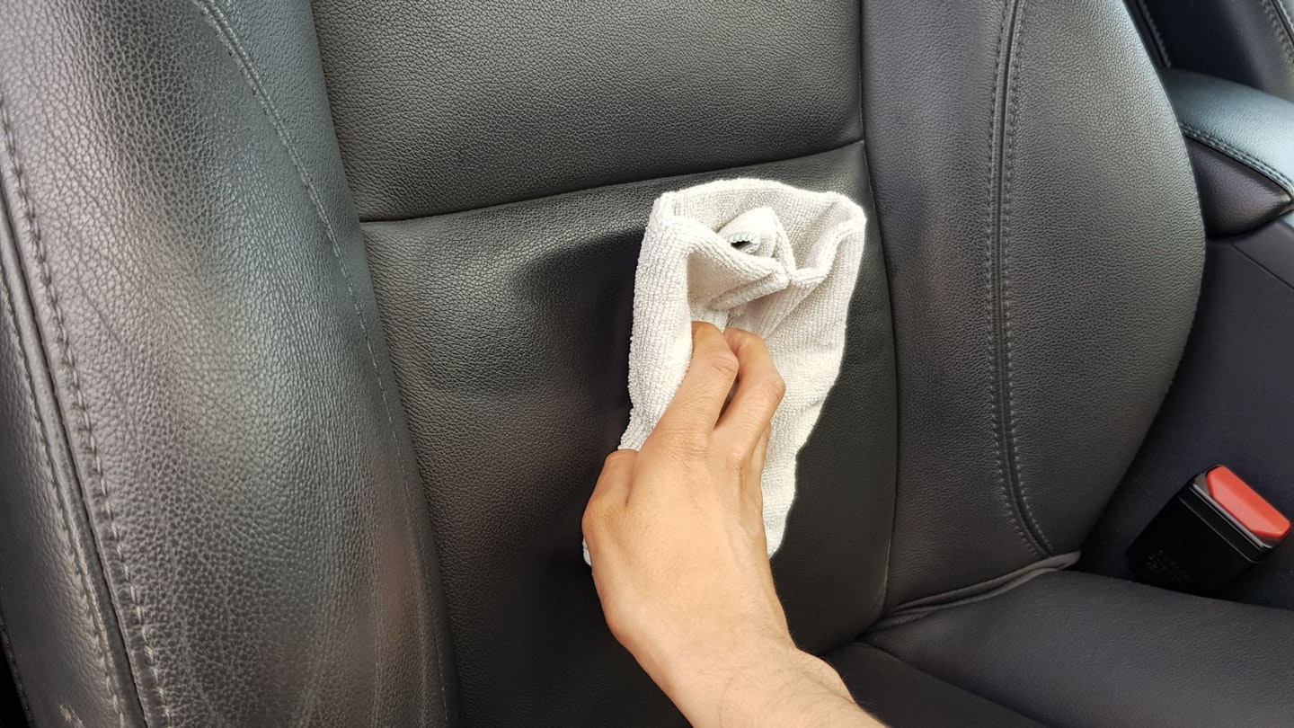 Leather Honey being tested on a Volvo seat